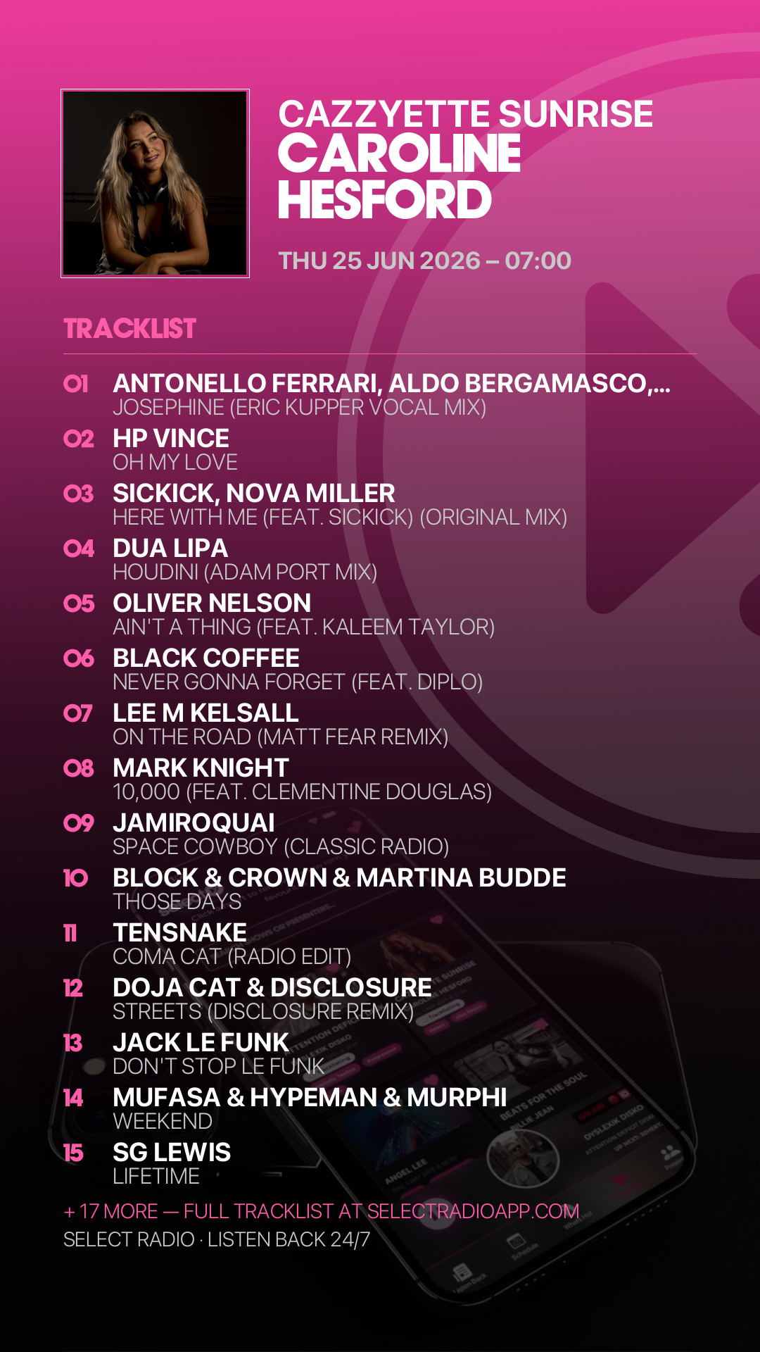 Tracklist Story Preview