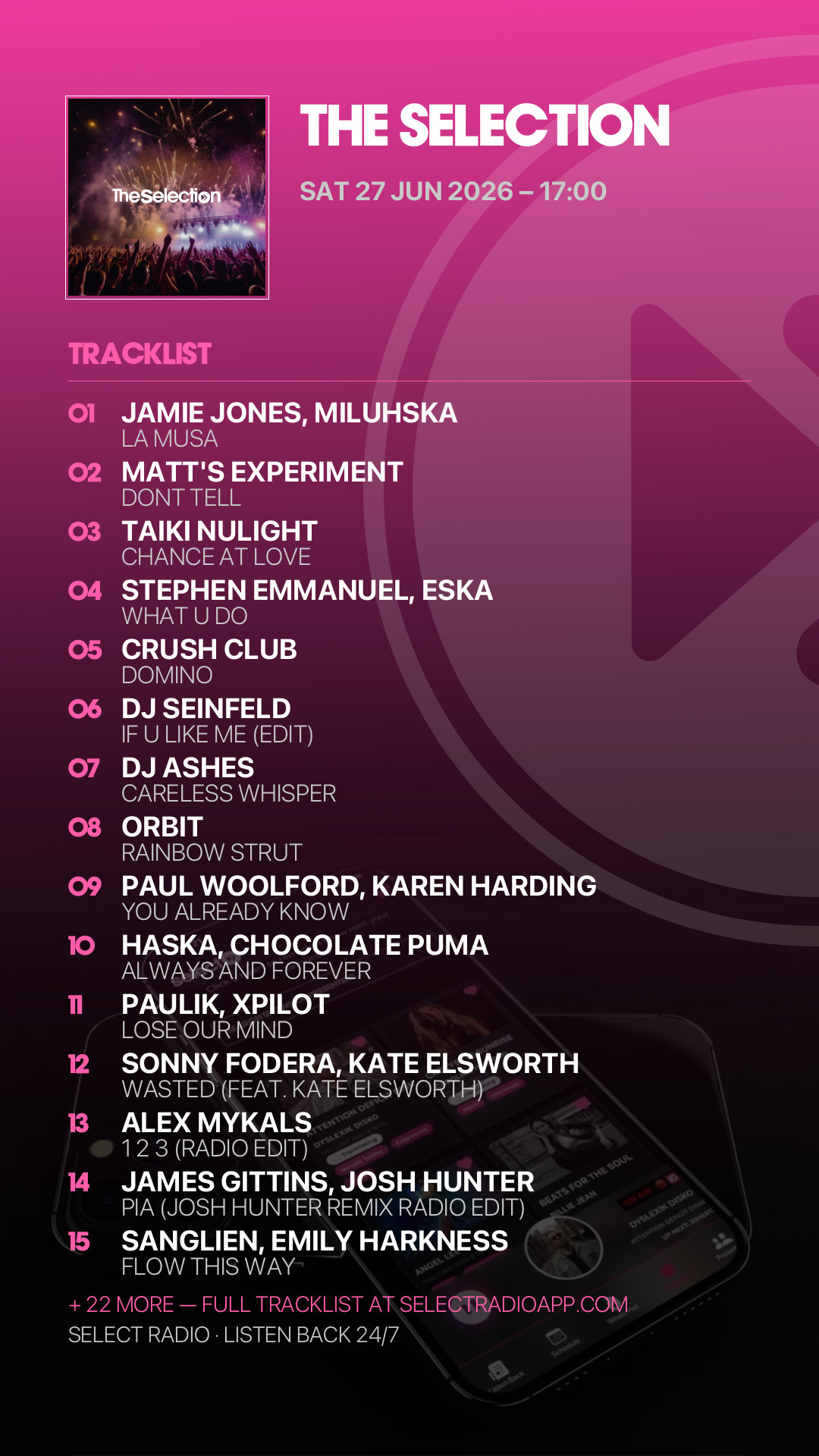 Tracklist Story Preview