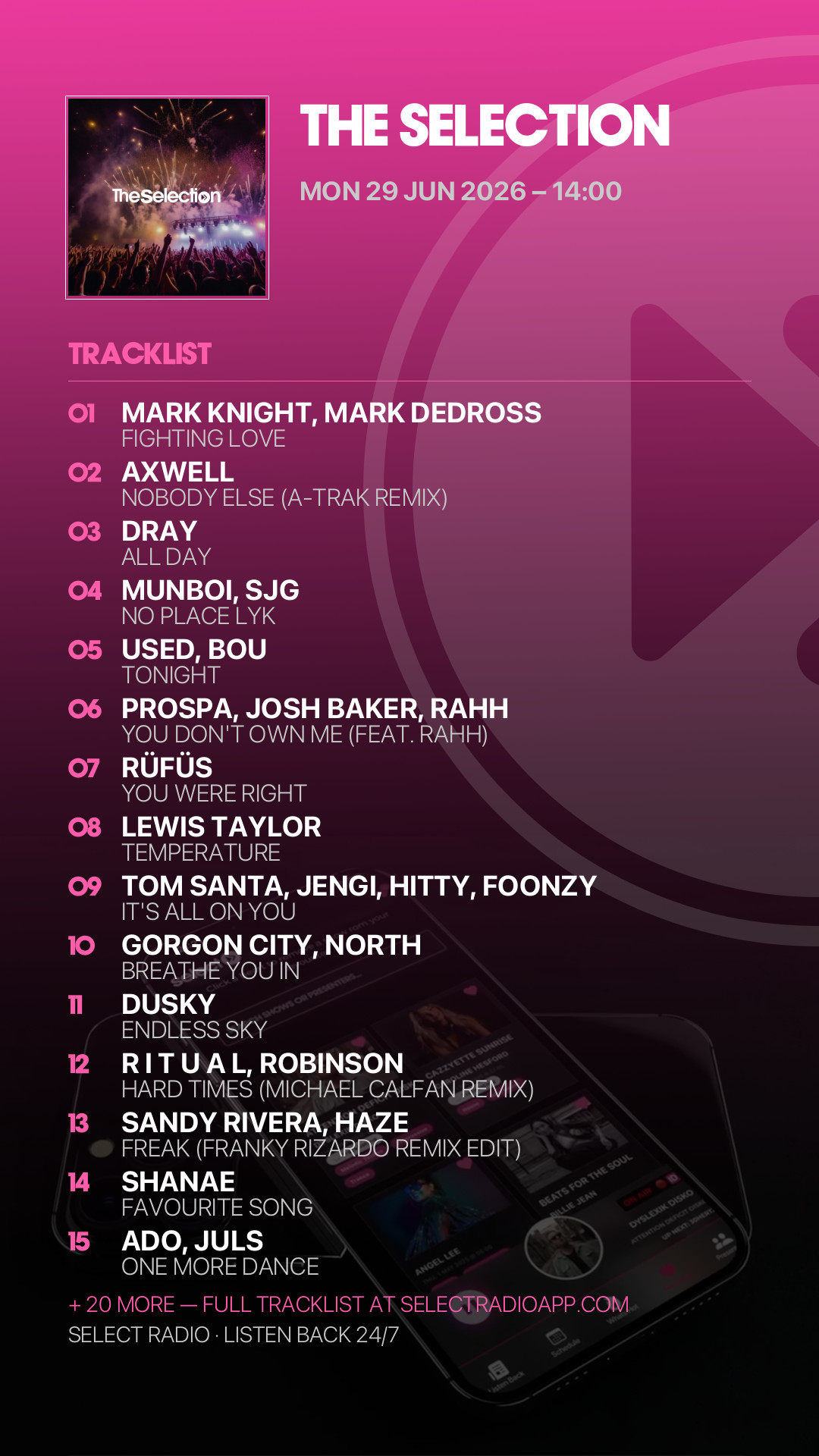 Tracklist Story Preview