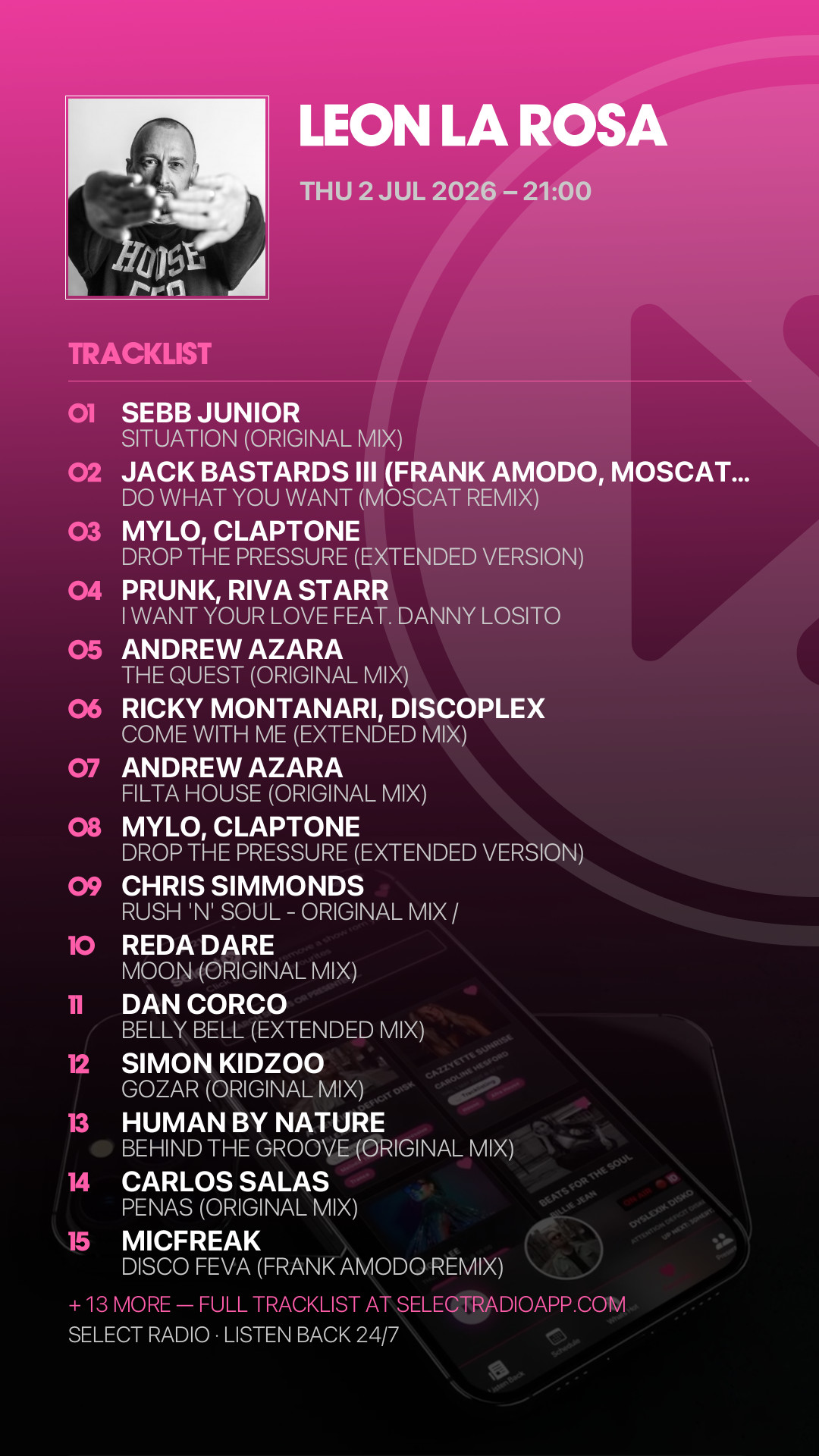 Tracklist Story Preview