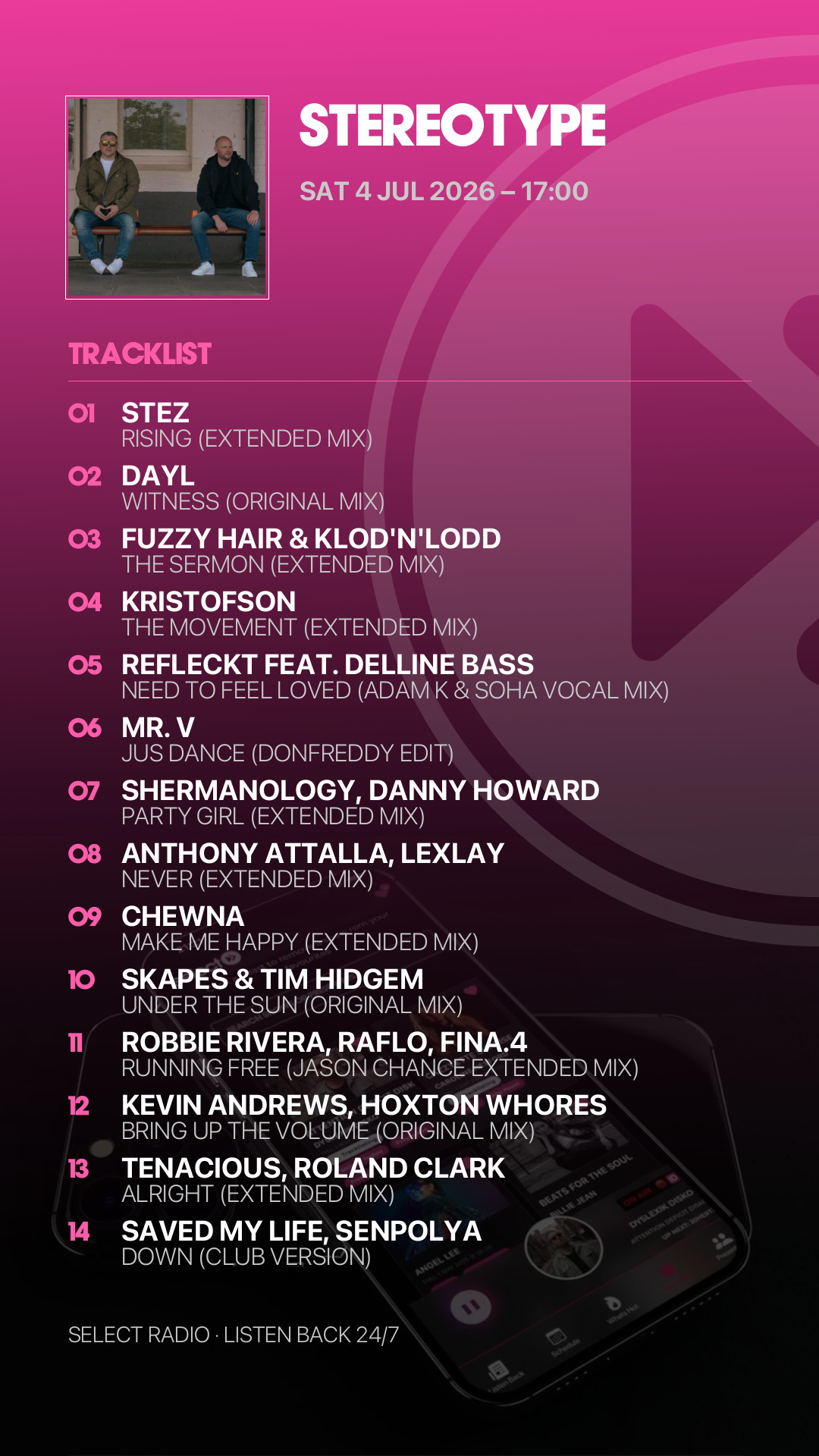 Tracklist Story Preview