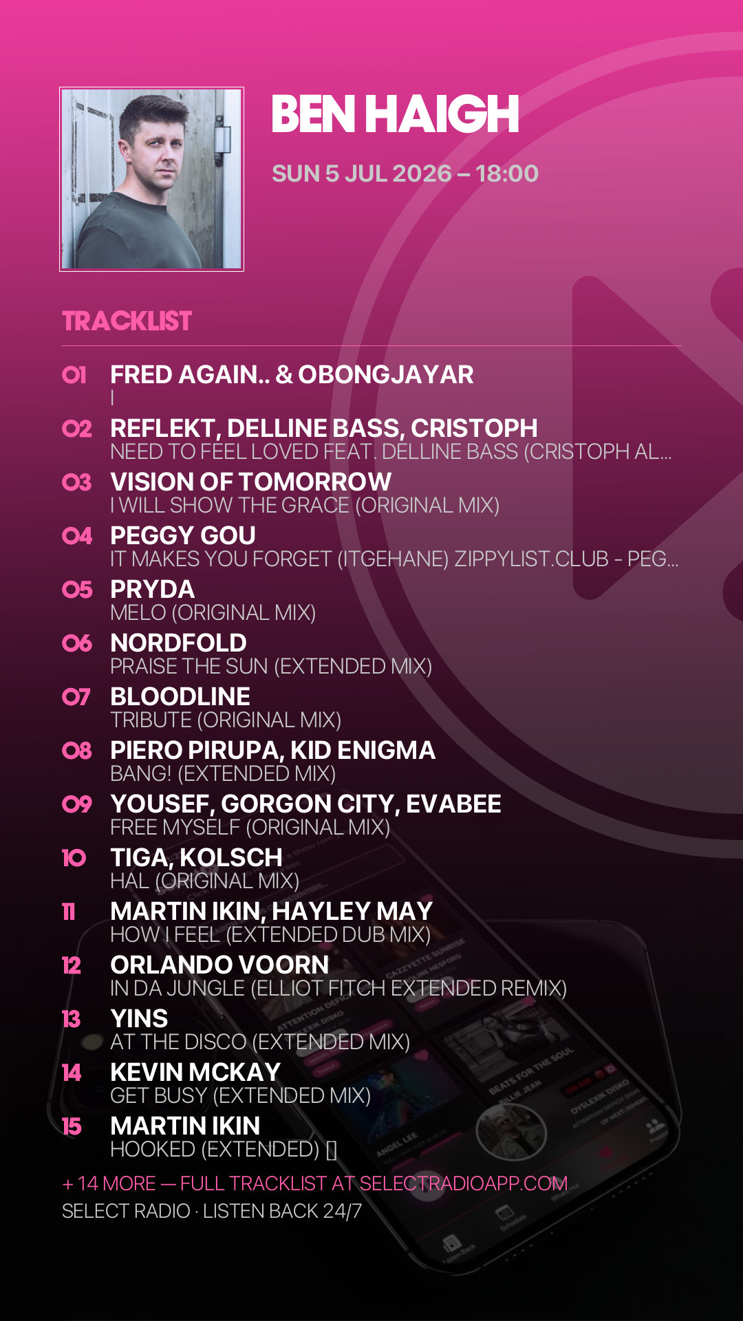 Tracklist Story Preview