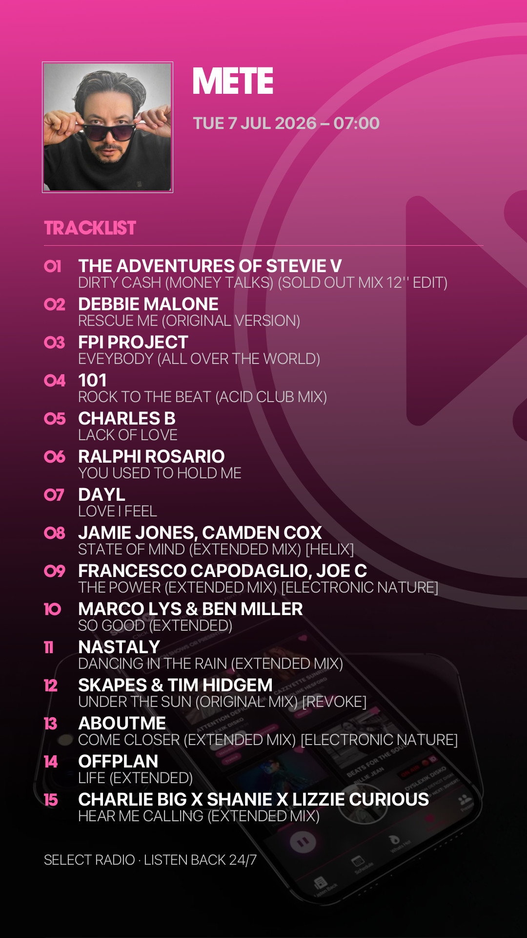 Tracklist Story Preview