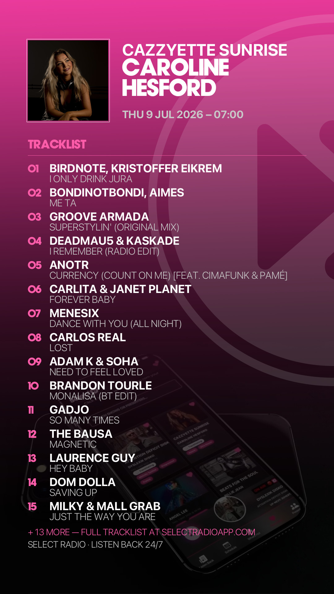 Tracklist Story Preview