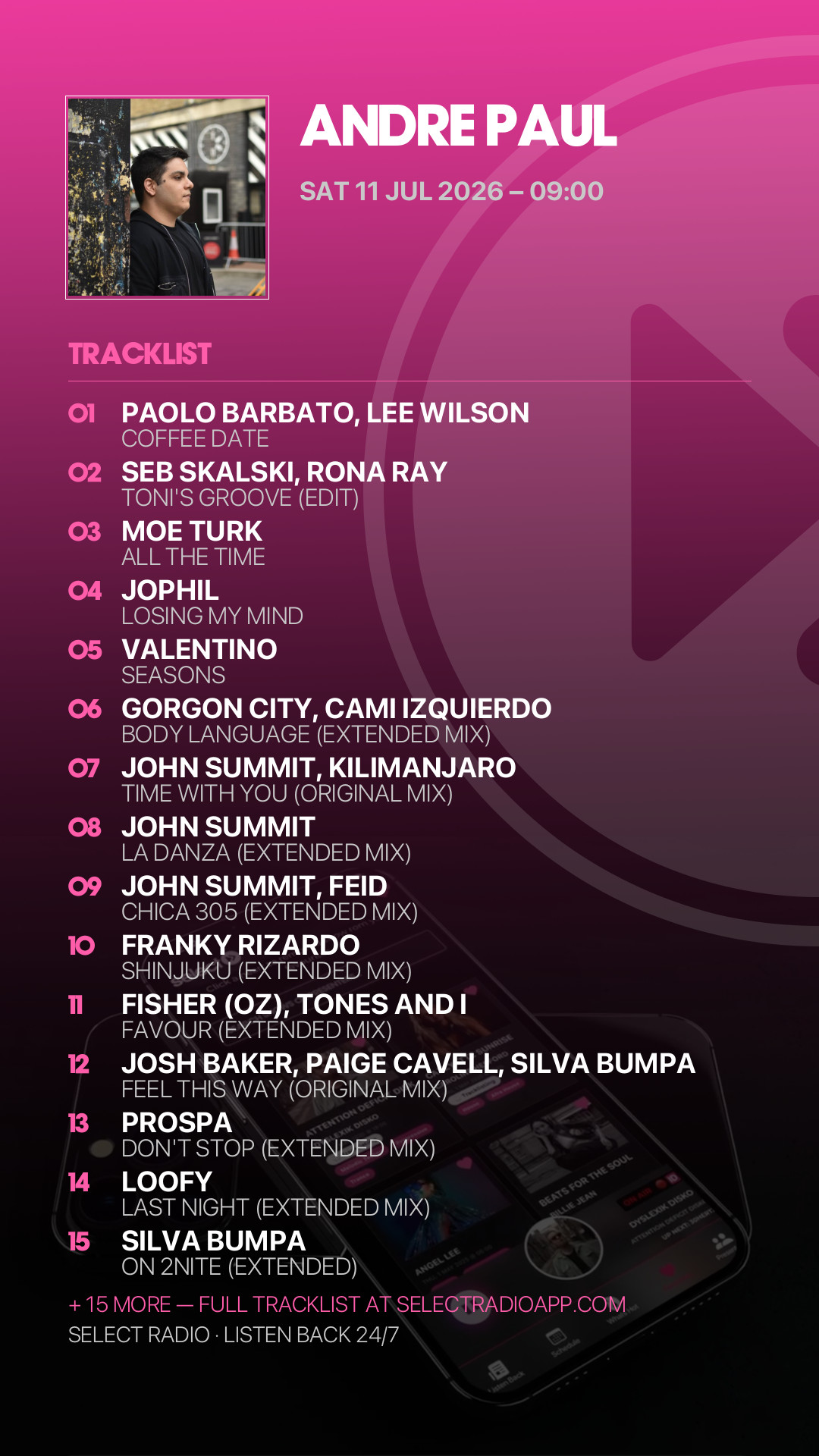 Tracklist Story Preview