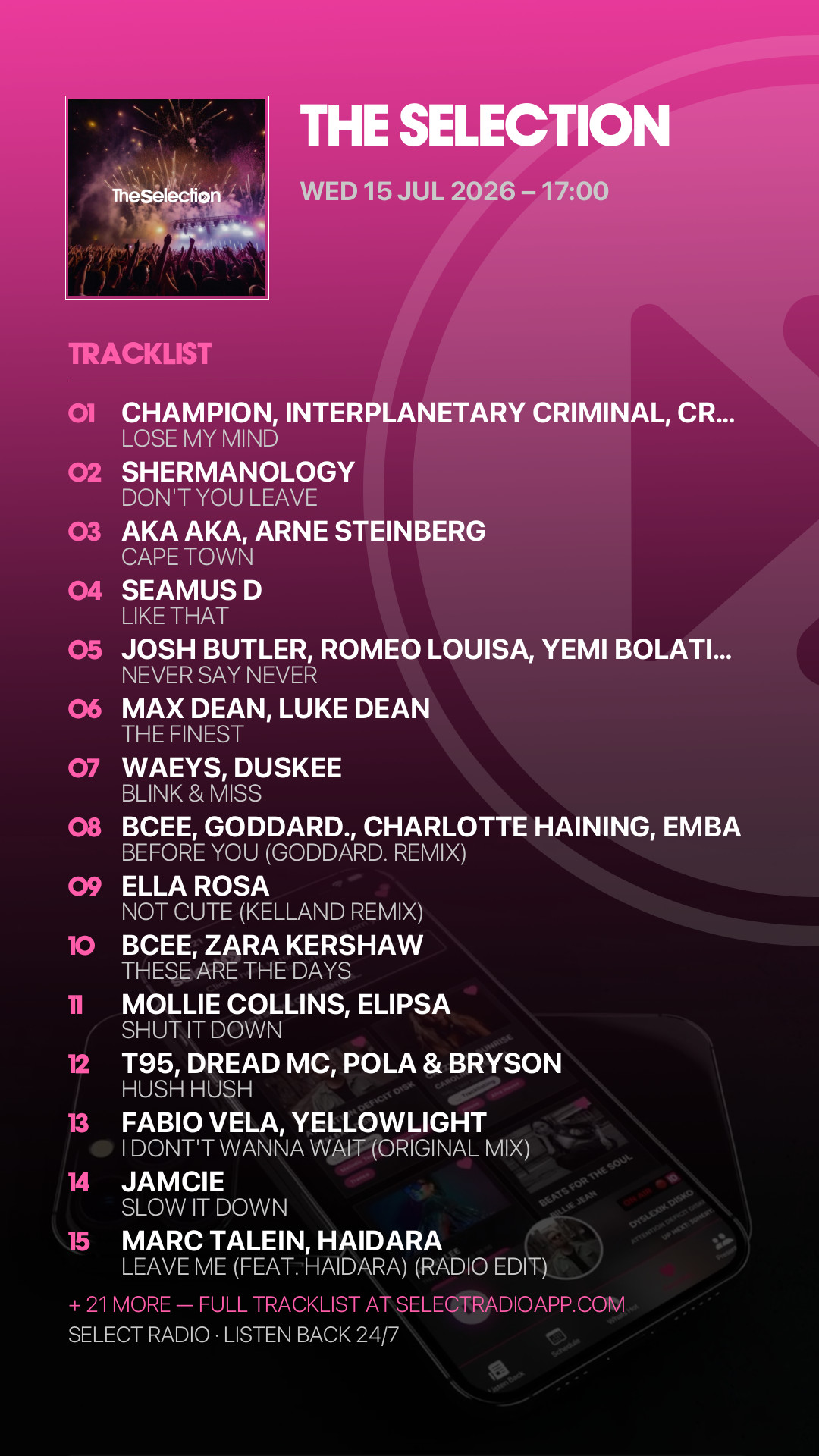 Tracklist Story Preview