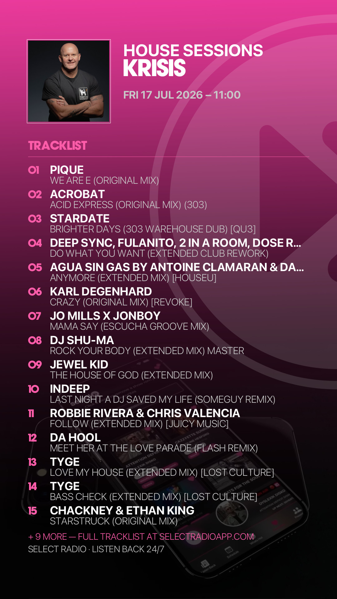 Tracklist Story Preview