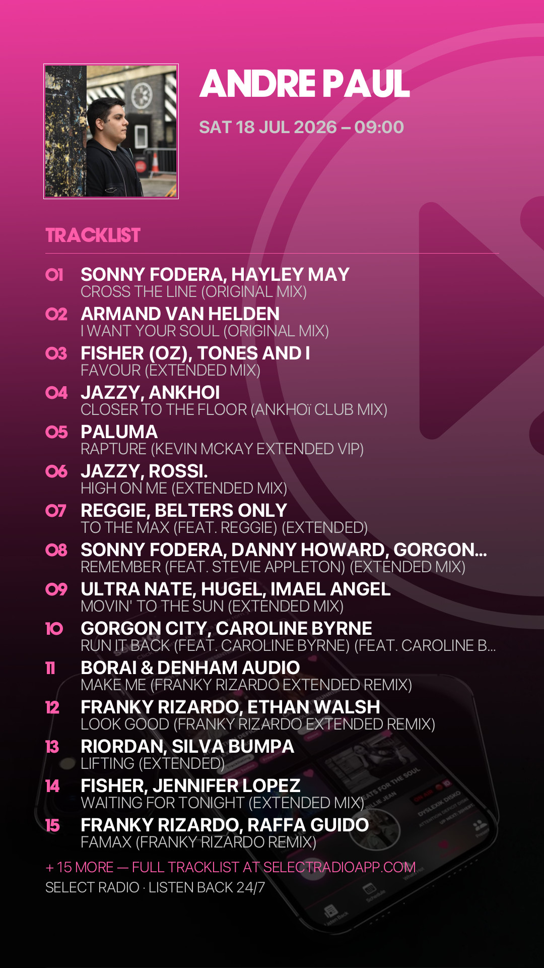 Tracklist Story Preview