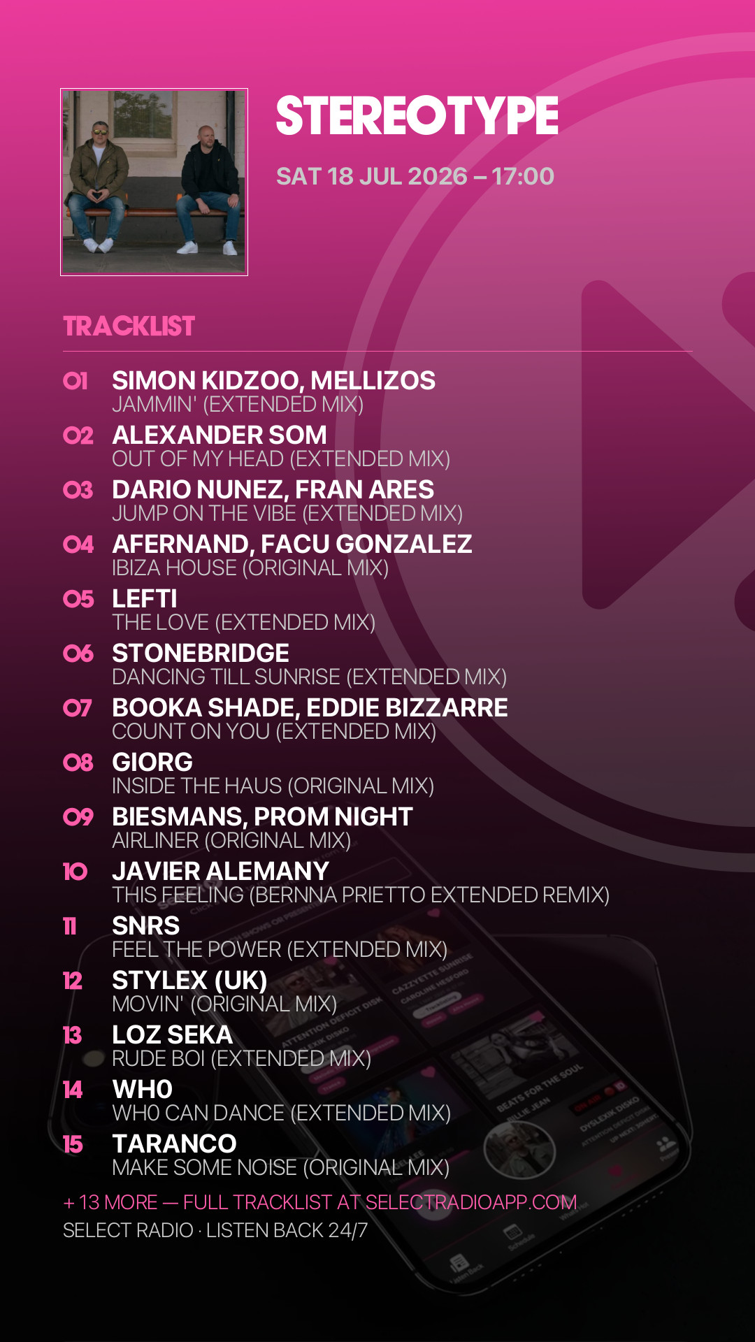 Tracklist Story Preview