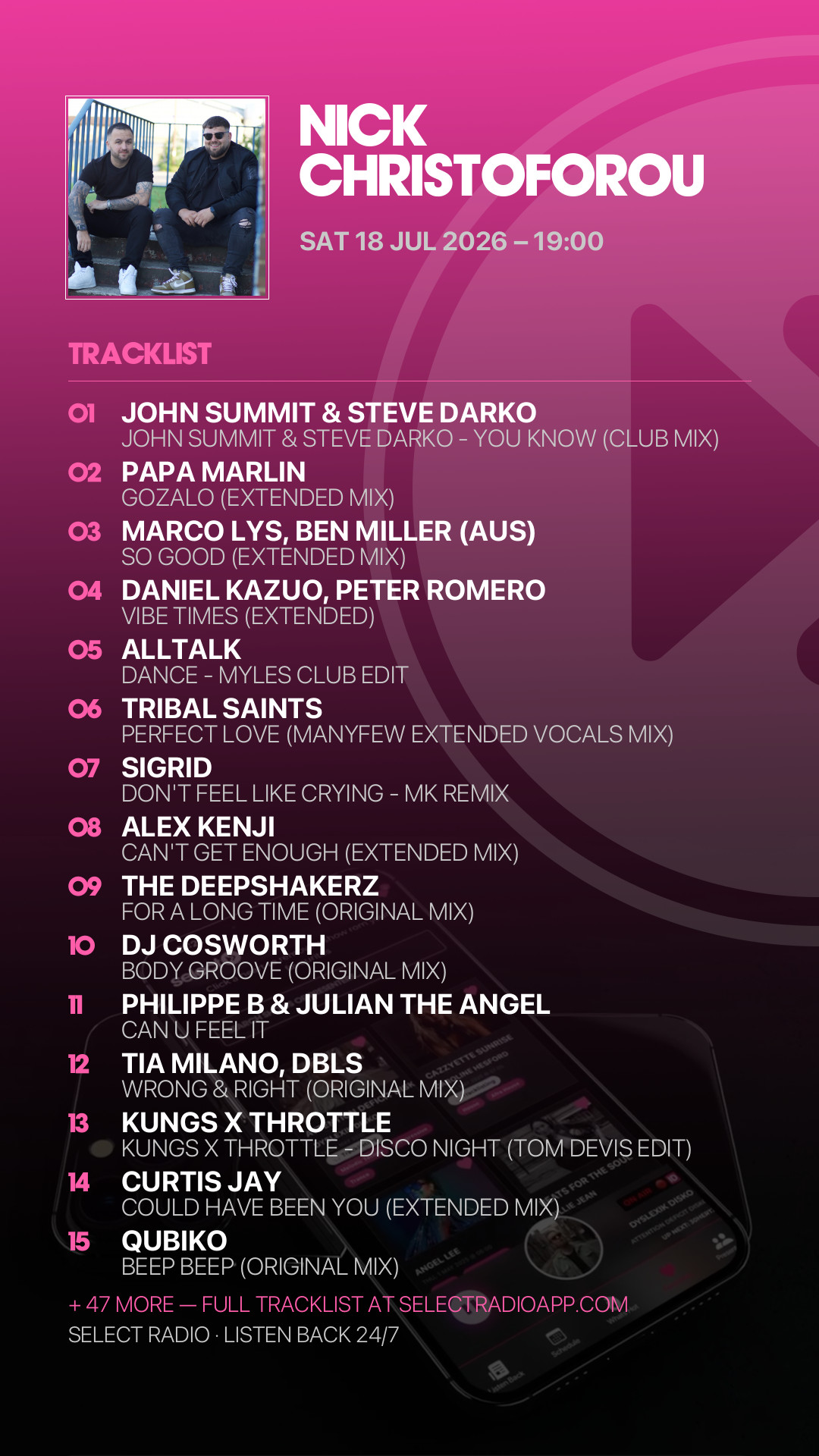 Tracklist Story Preview