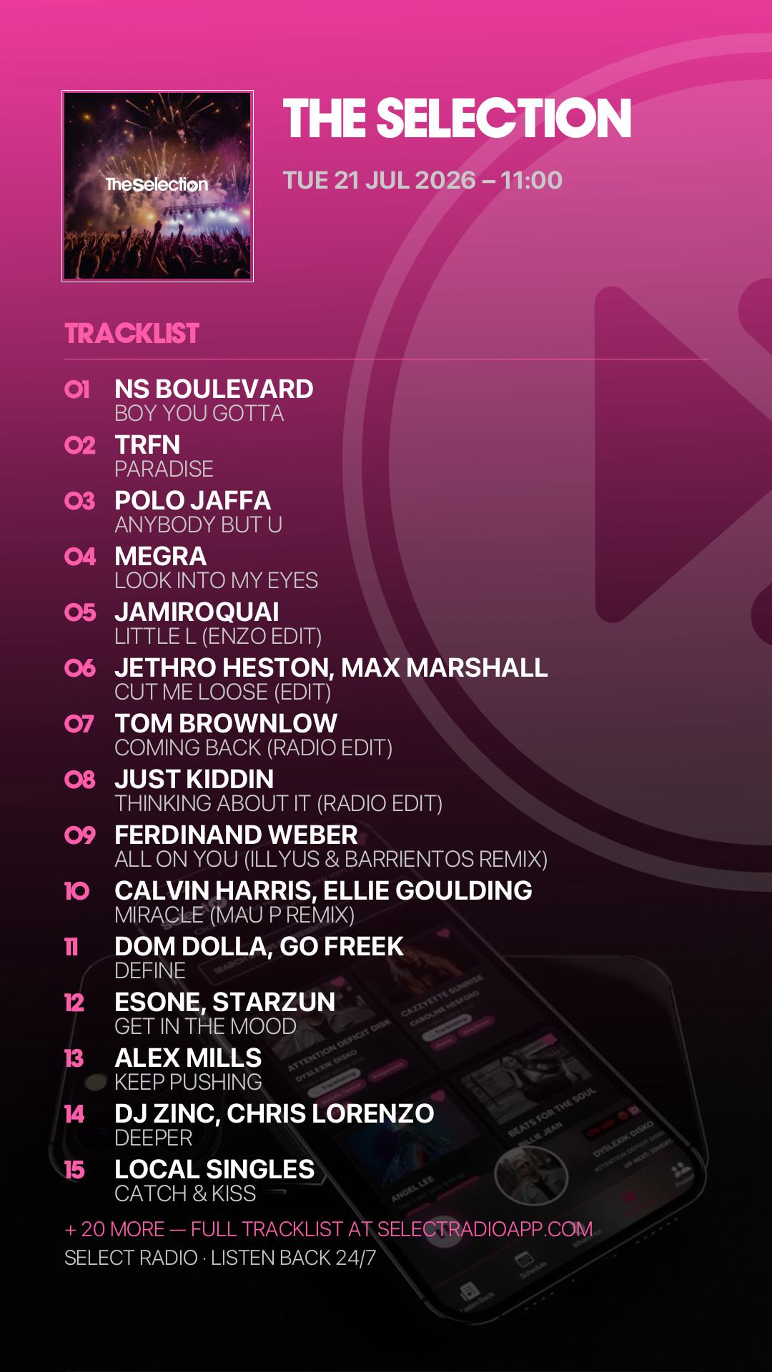 Tracklist Story Preview