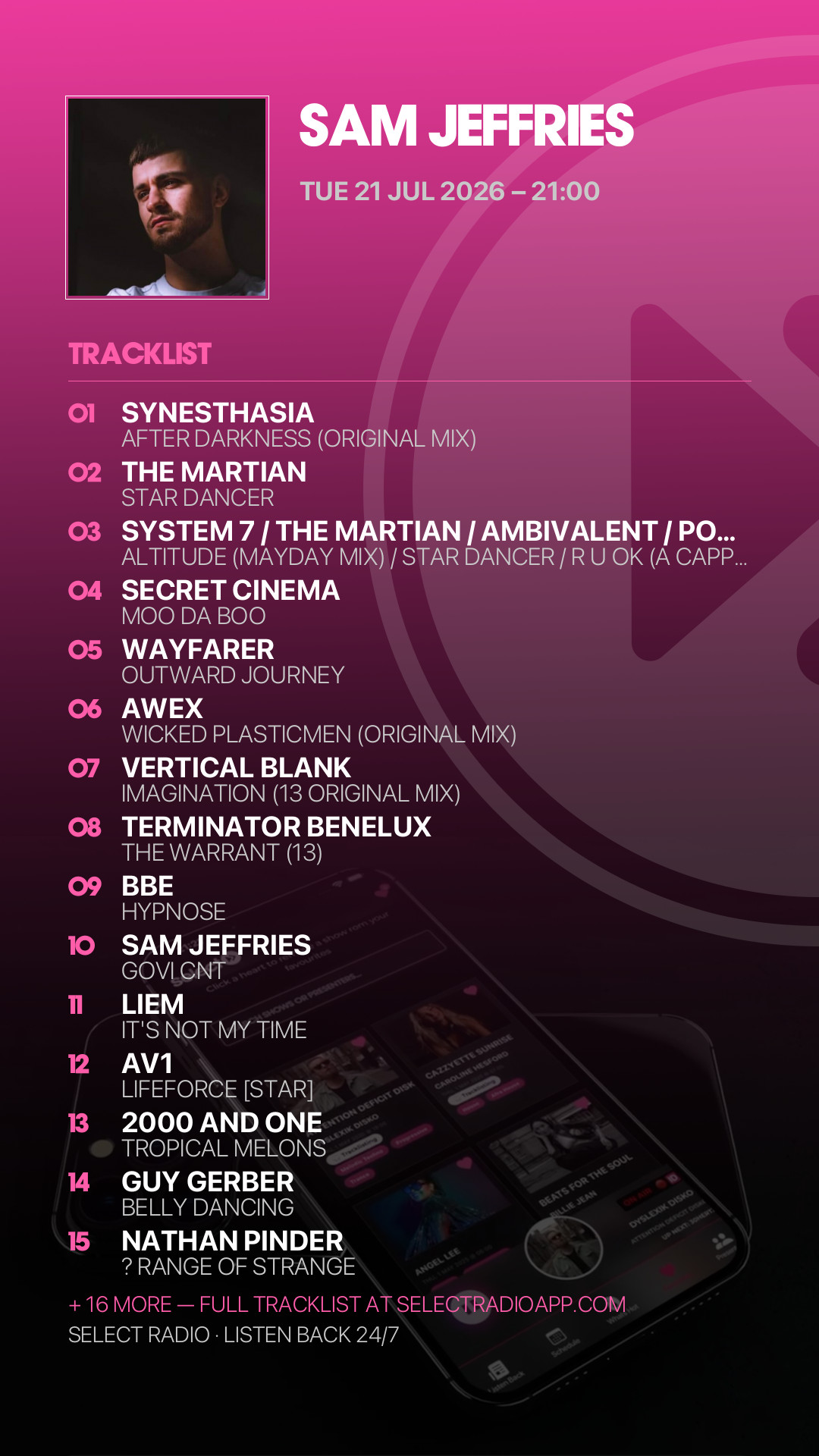 Tracklist Story Preview