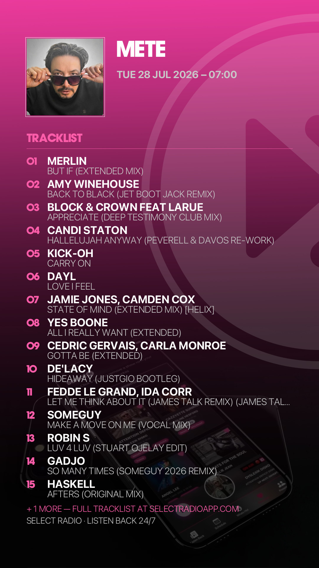 Tracklist Story Preview