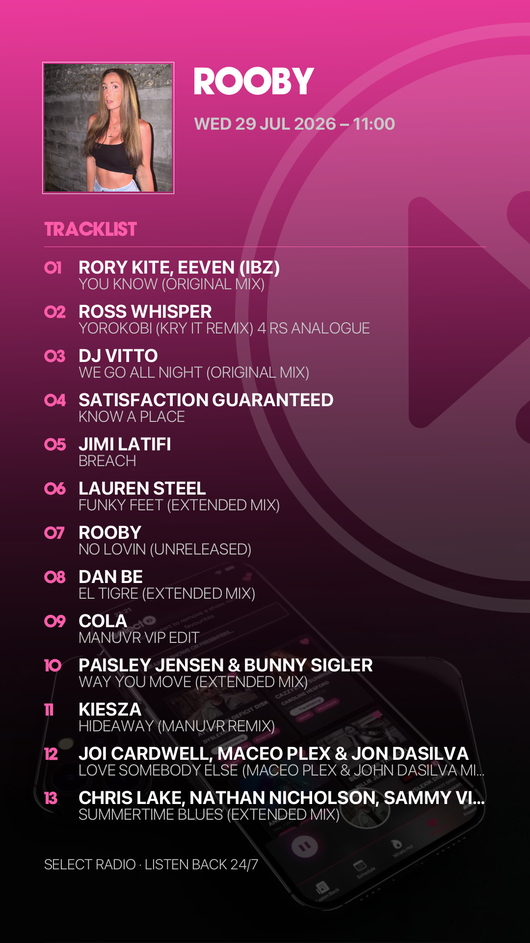 Tracklist Story Preview