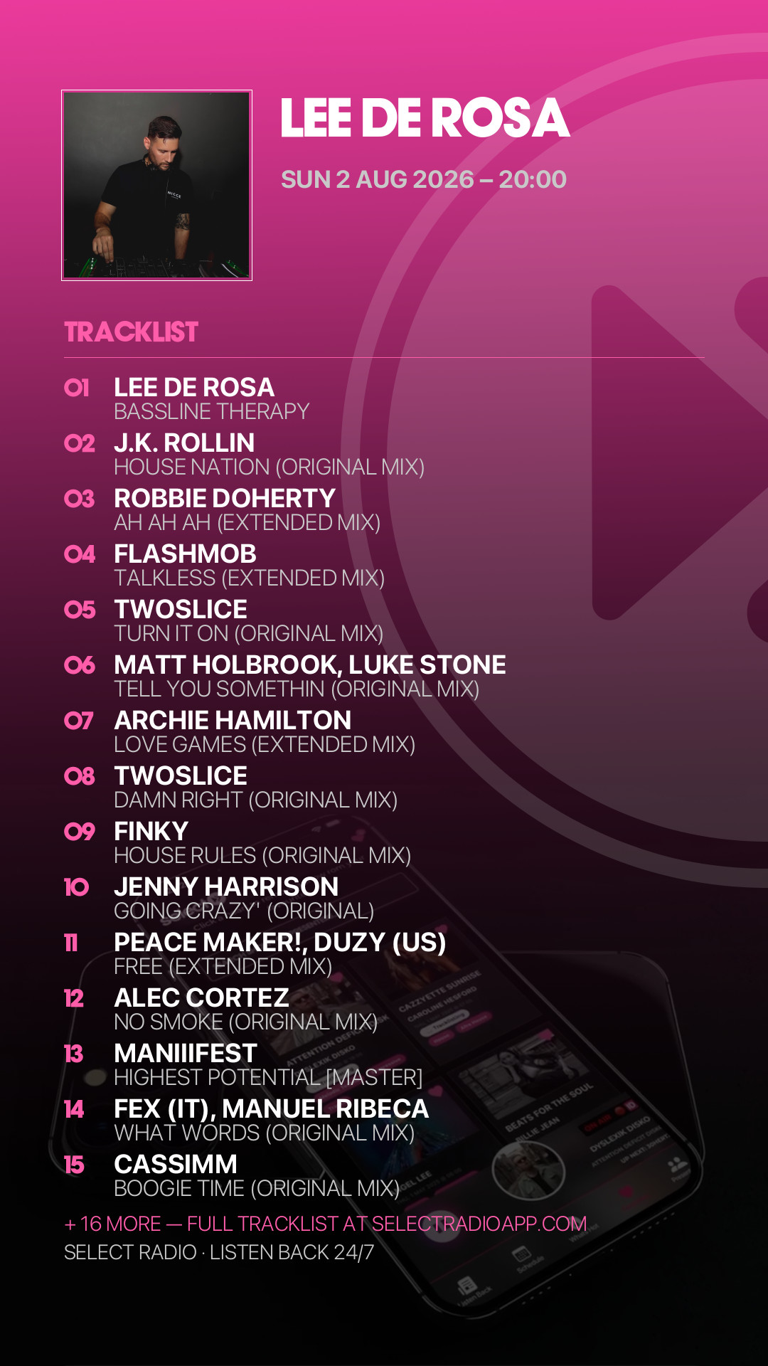 Tracklist Story Preview