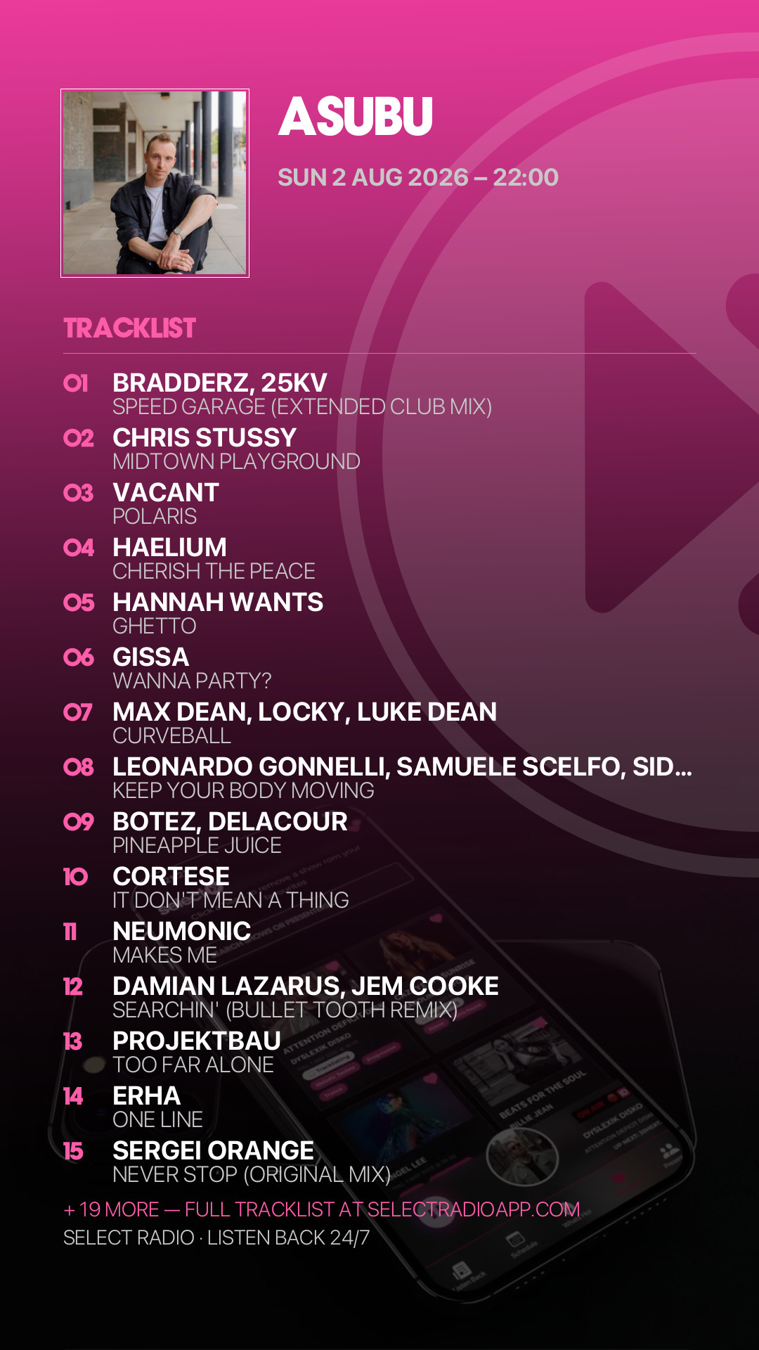 Tracklist Story Preview