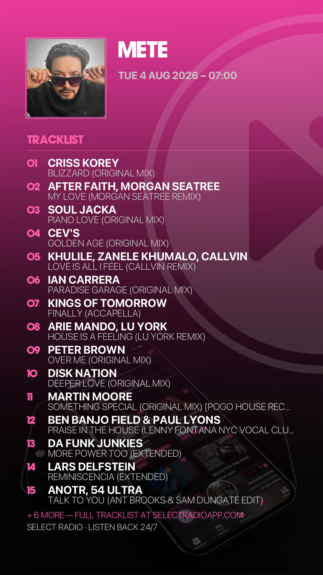Tracklist Story Preview