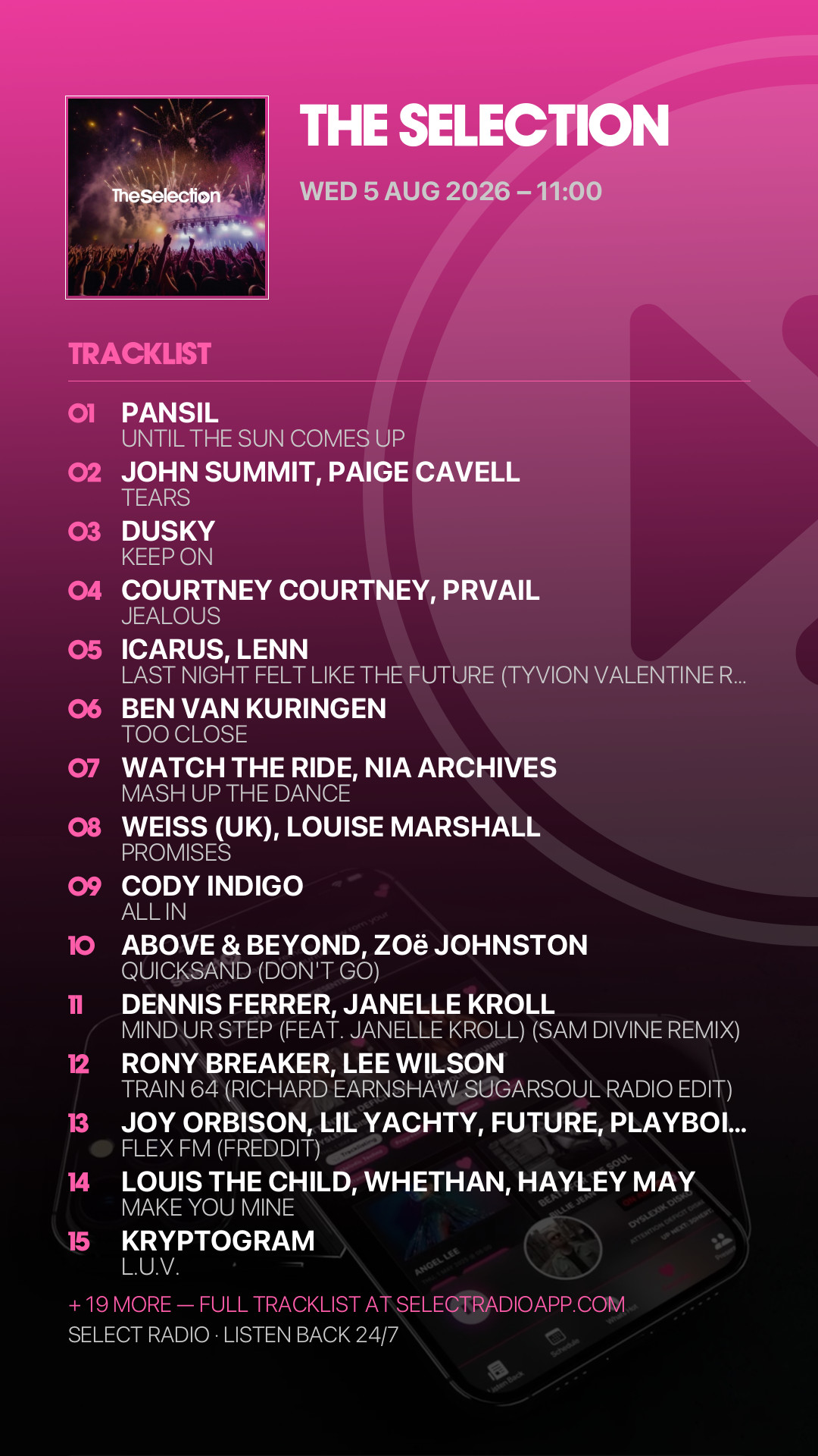 Tracklist Story Preview