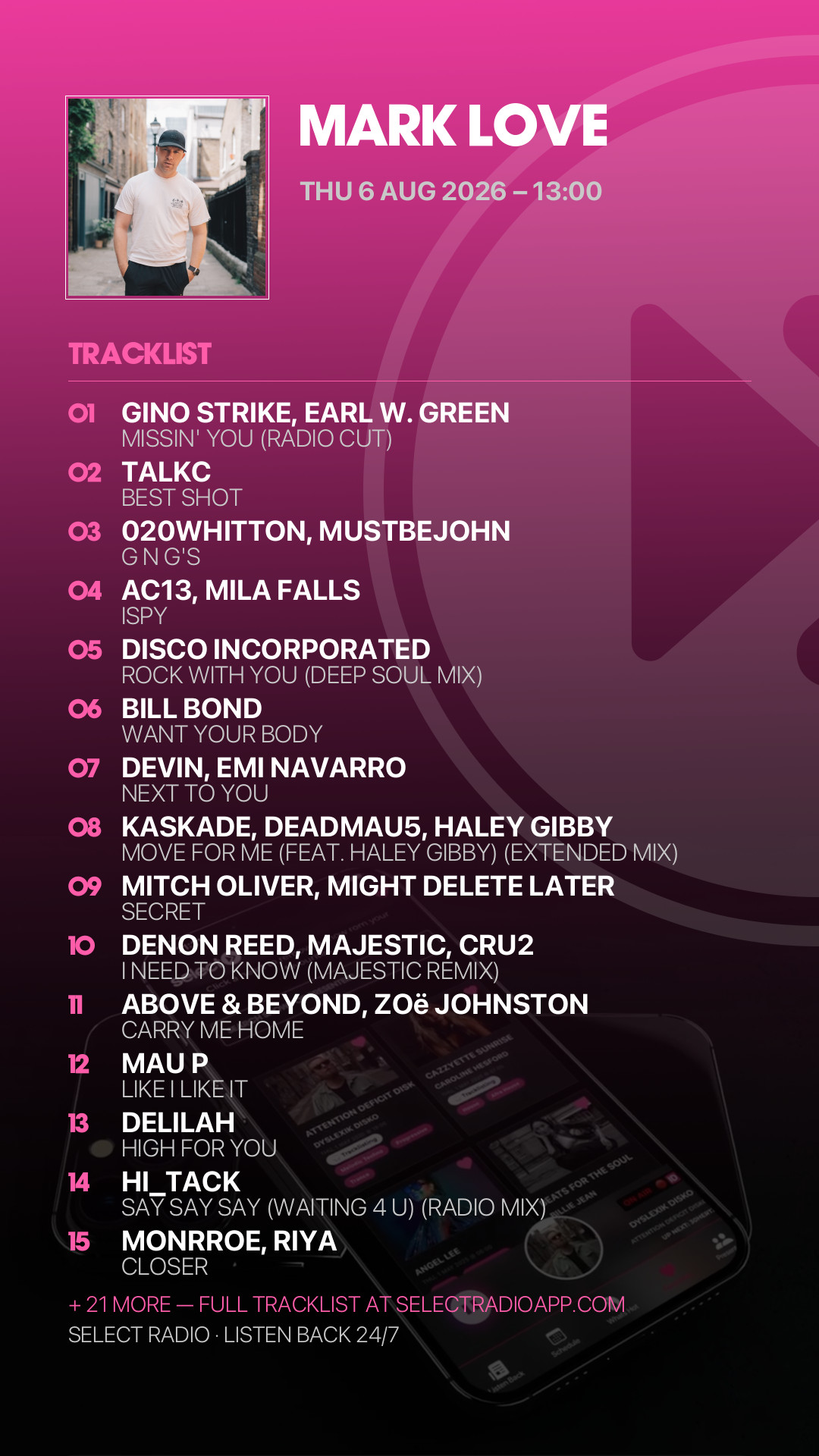 Tracklist Story Preview