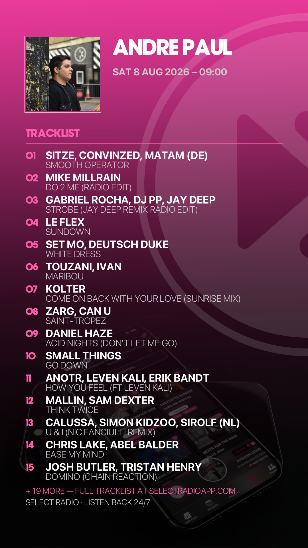 Tracklist Story Preview
