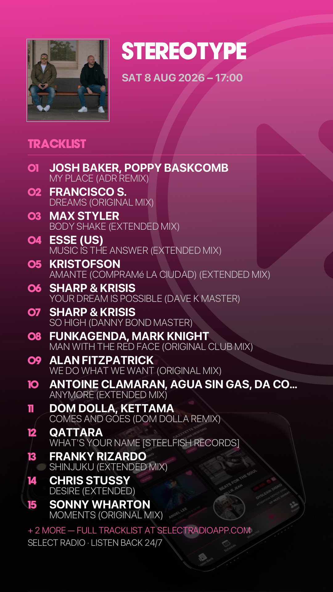 Tracklist Story Preview