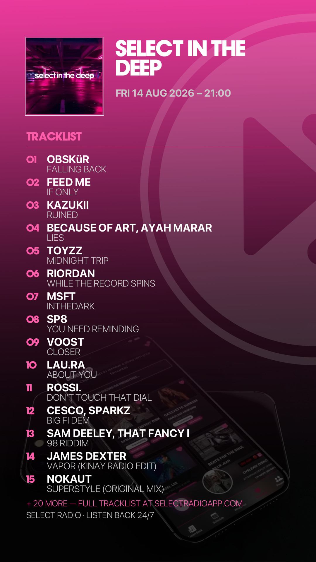 Tracklist Story Preview