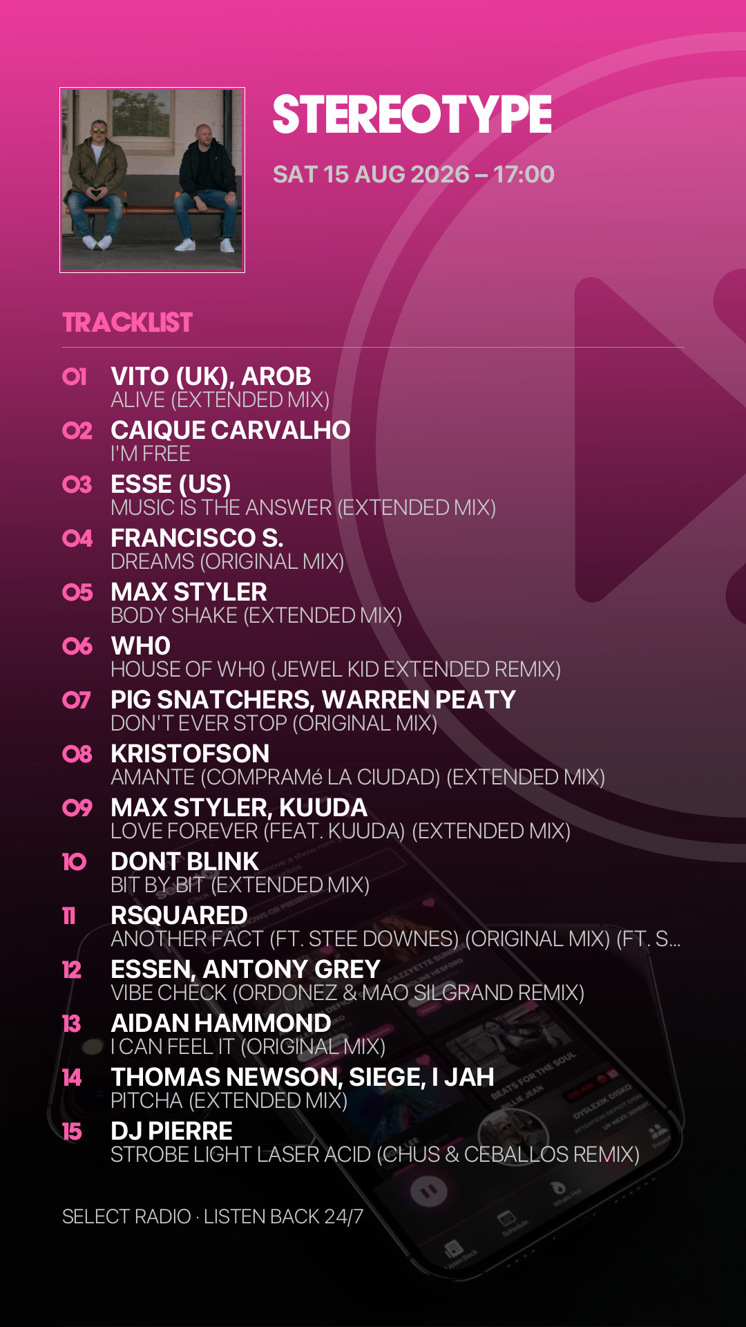 Tracklist Story Preview