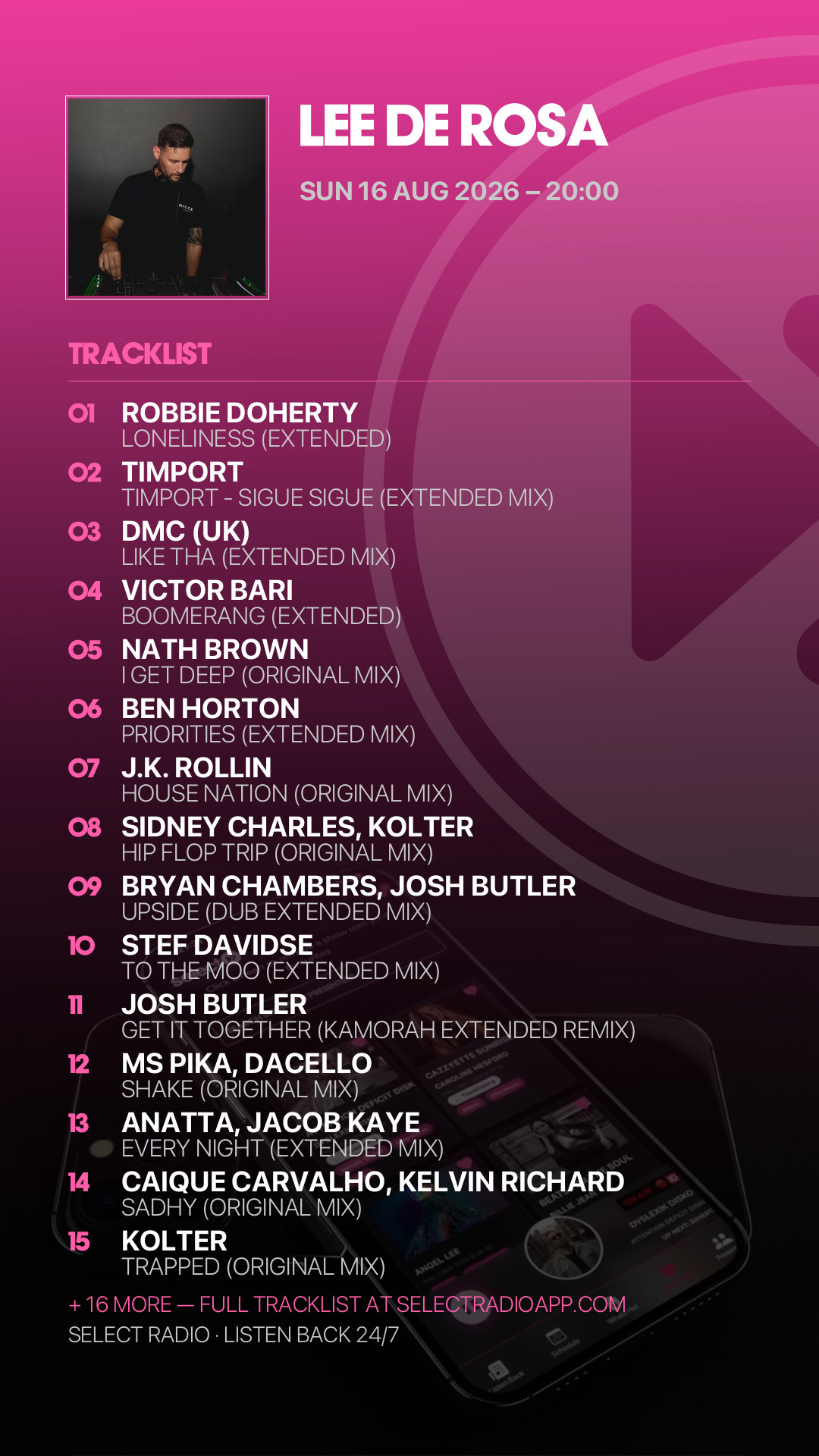 Tracklist Story Preview