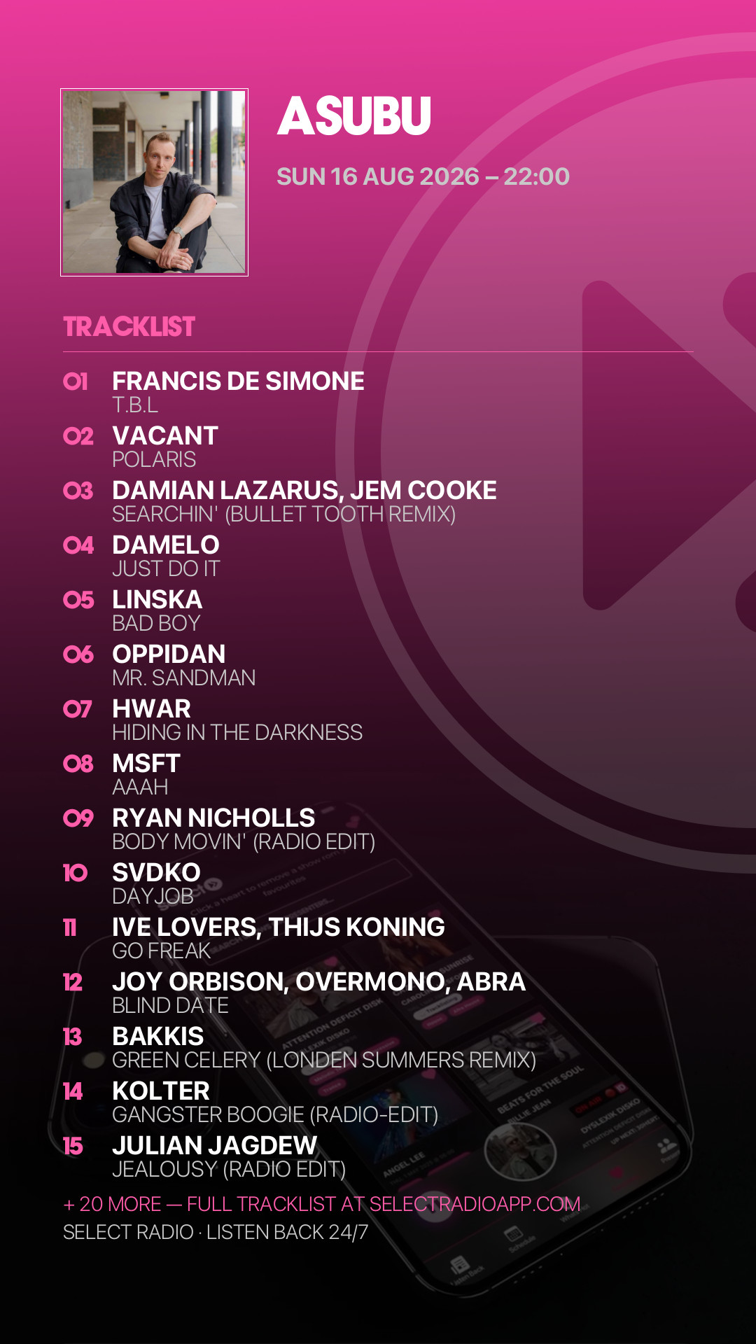 Tracklist Story Preview