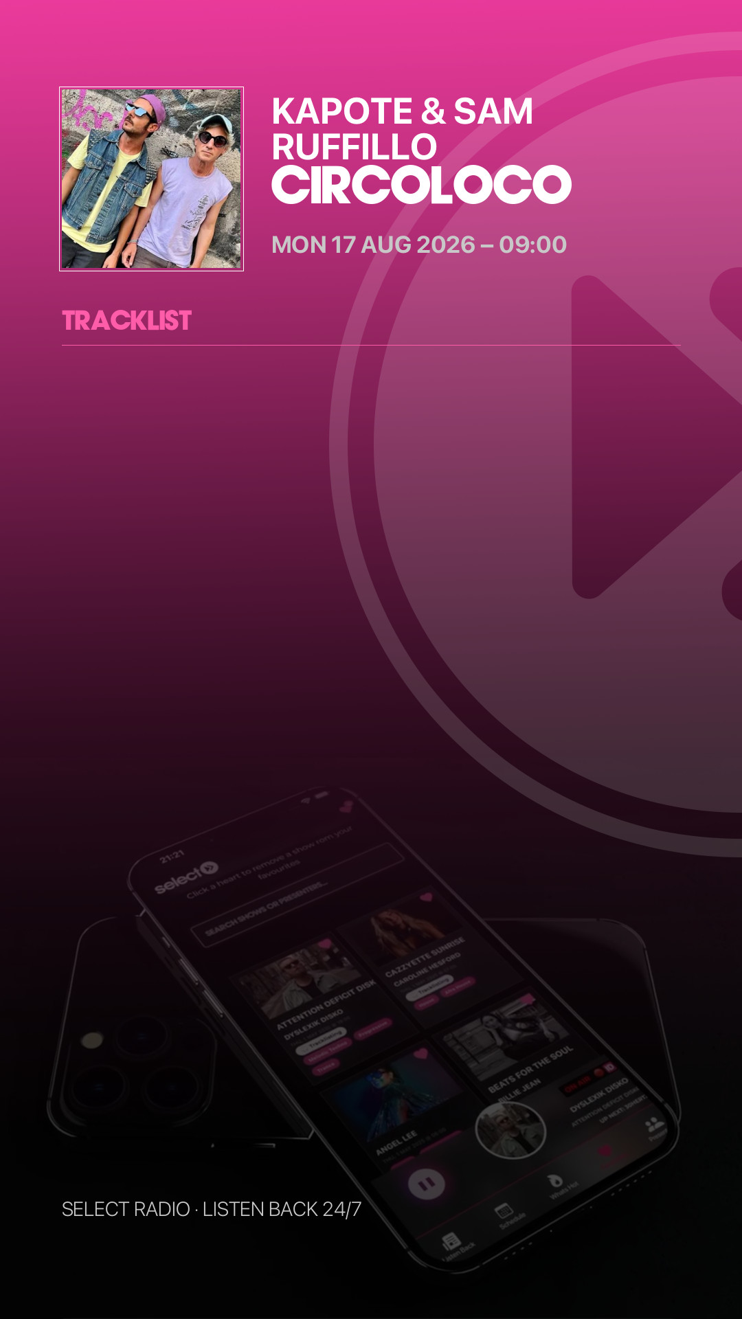 Tracklist Story Preview