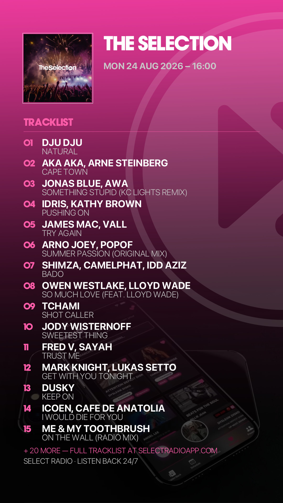 Tracklist Story Preview
