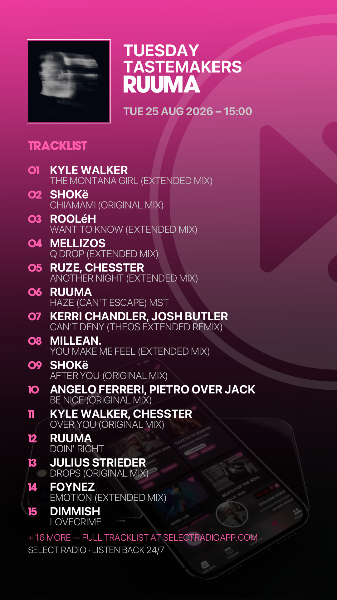Tracklist Story Preview