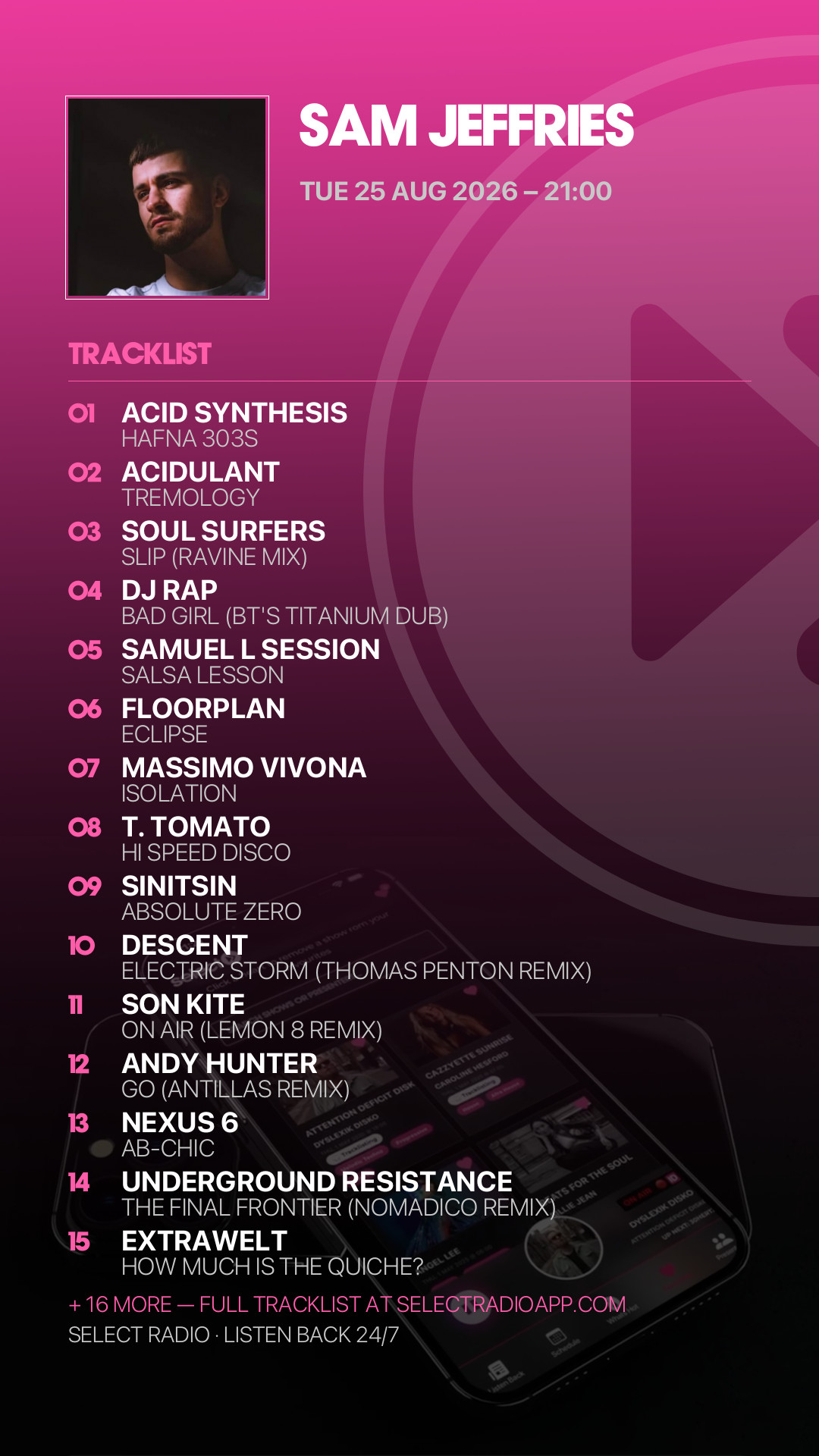 Tracklist Story Preview