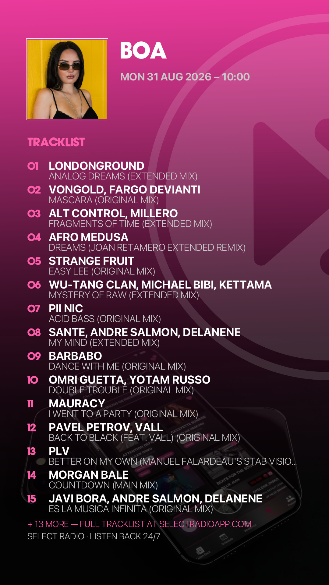 Tracklist Story Preview