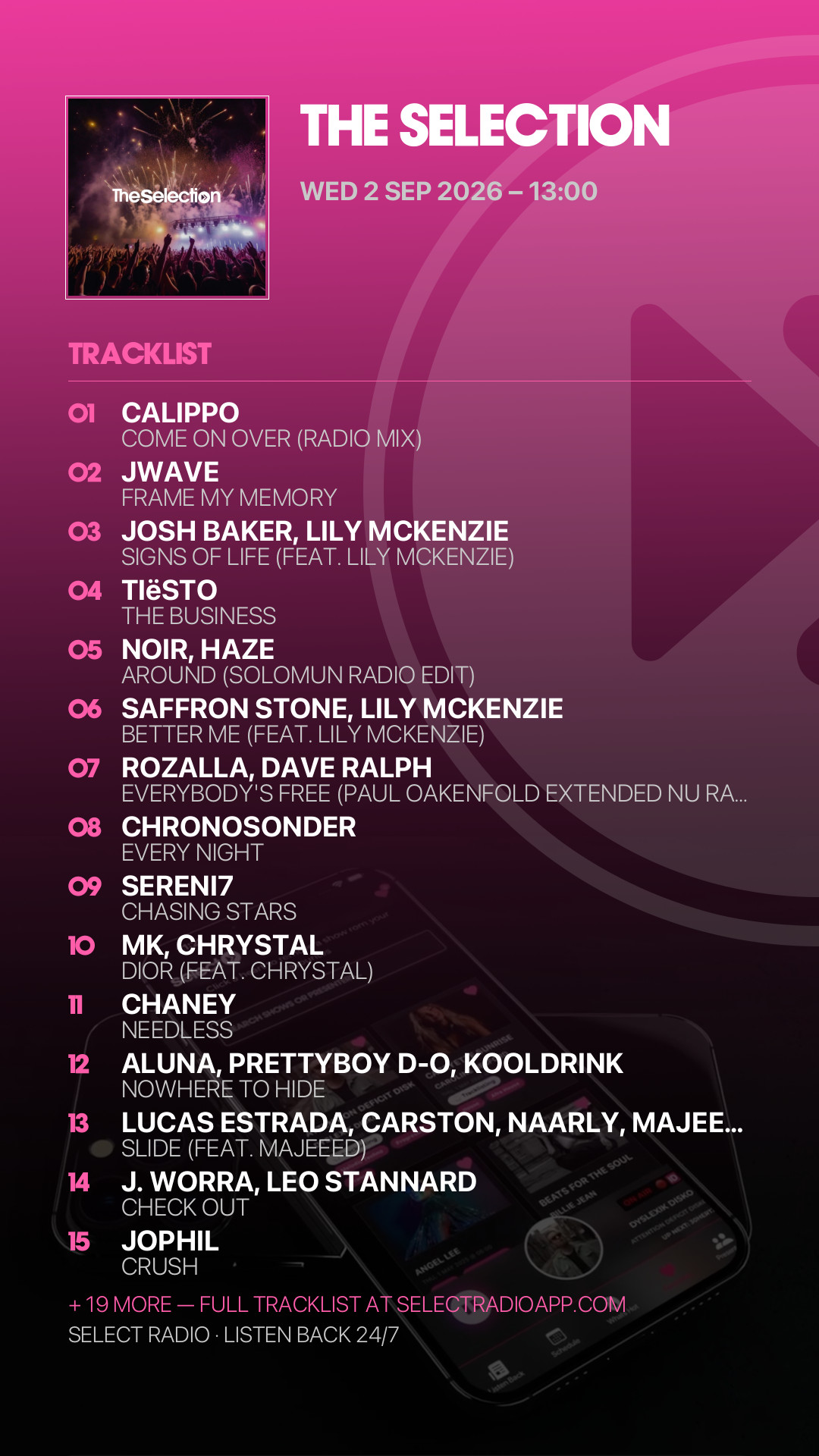 Tracklist Story Preview