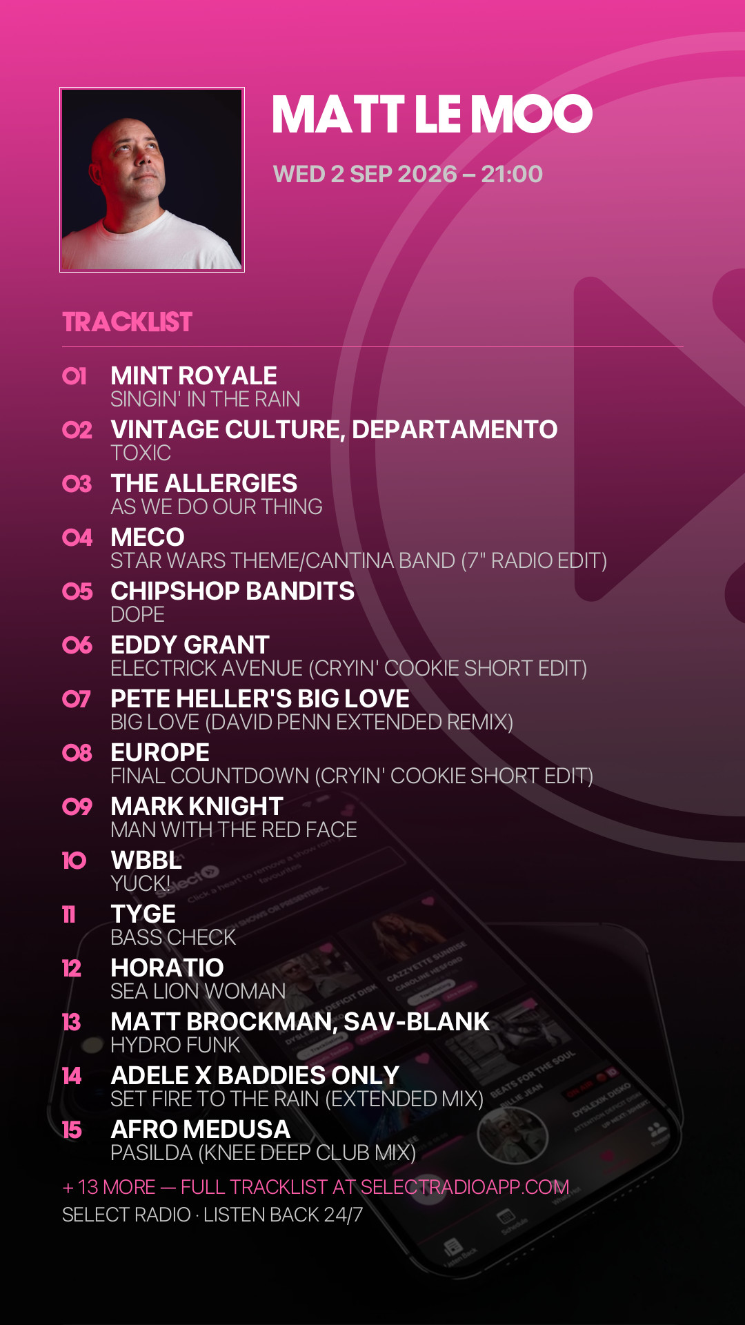 Tracklist Story Preview