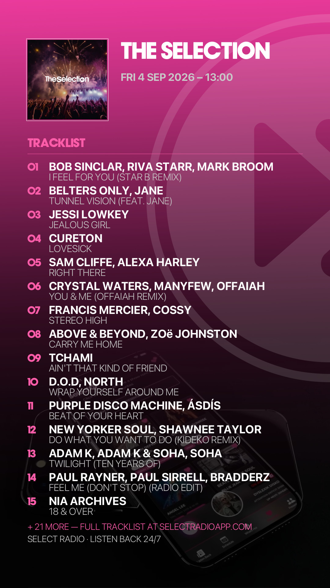 Tracklist Story Preview