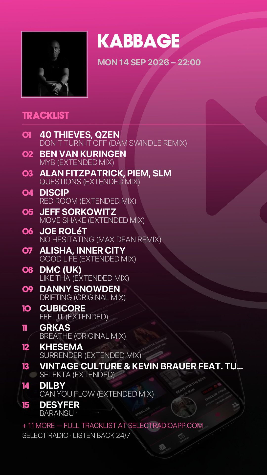 Tracklist Story Preview