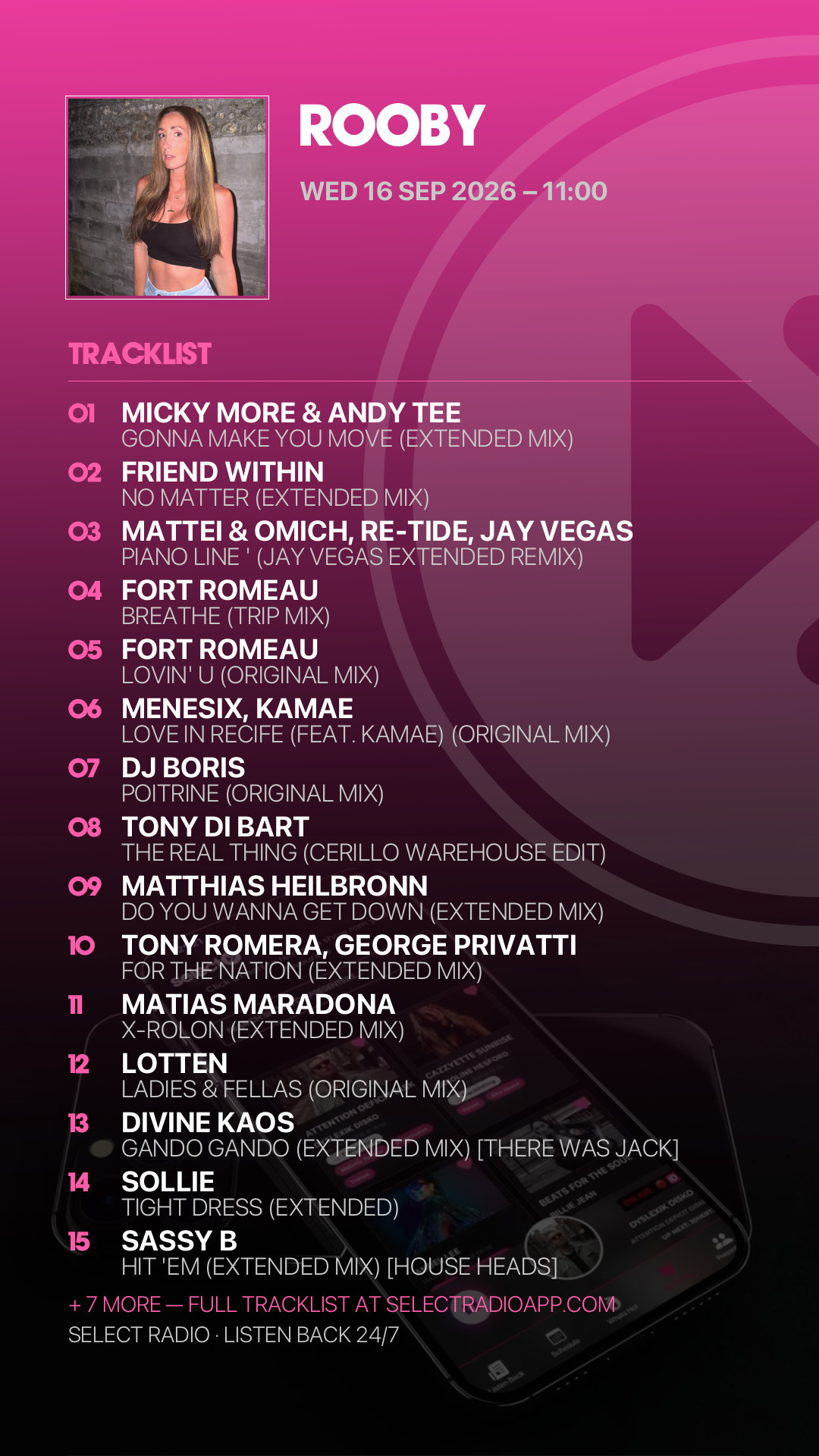 Tracklist Story Preview