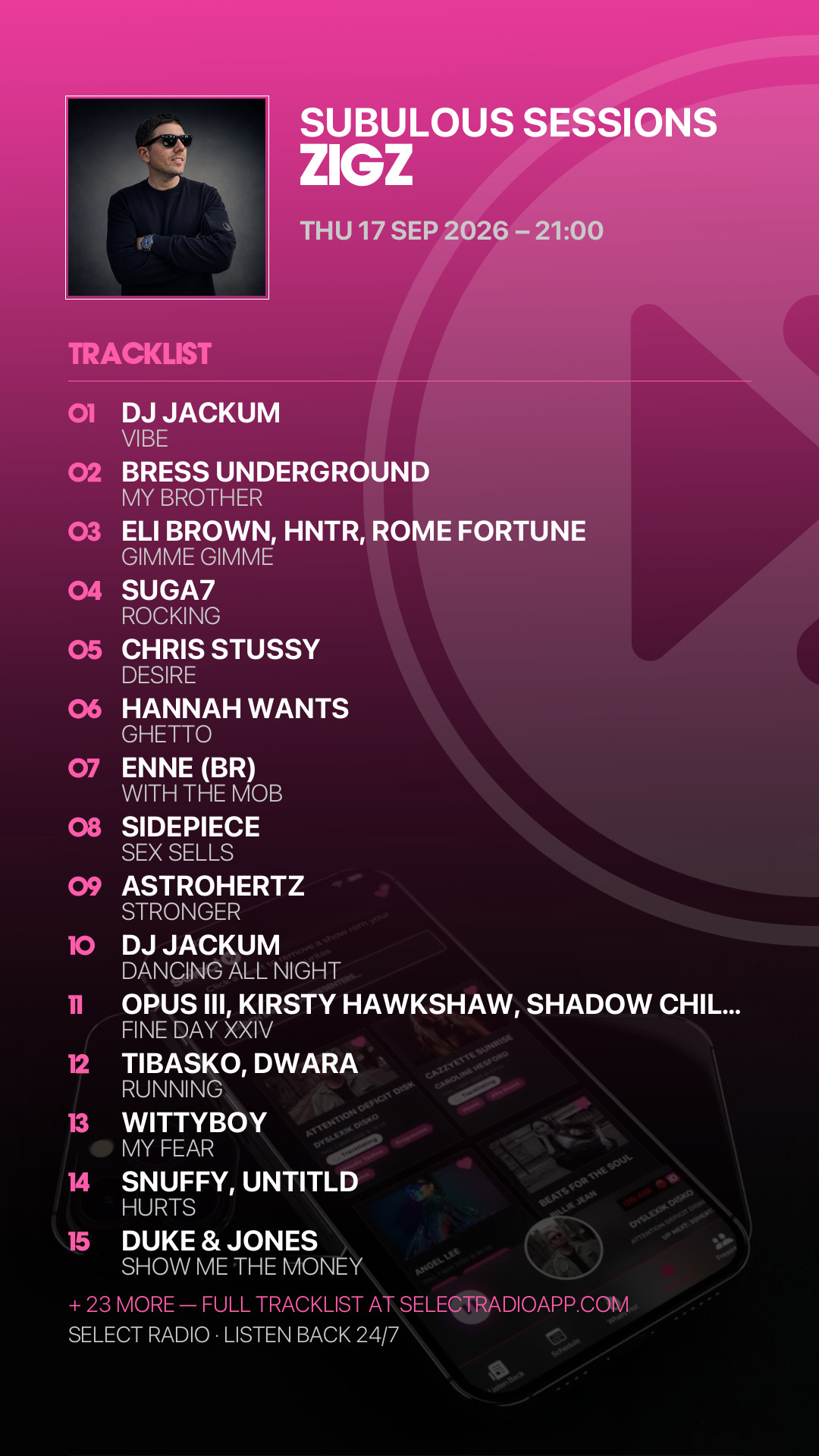 Tracklist Story Preview
