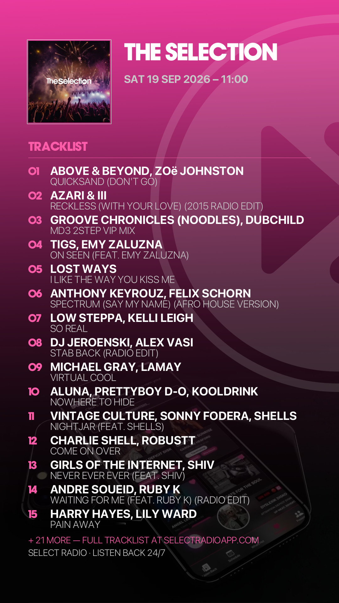 Tracklist Story Preview