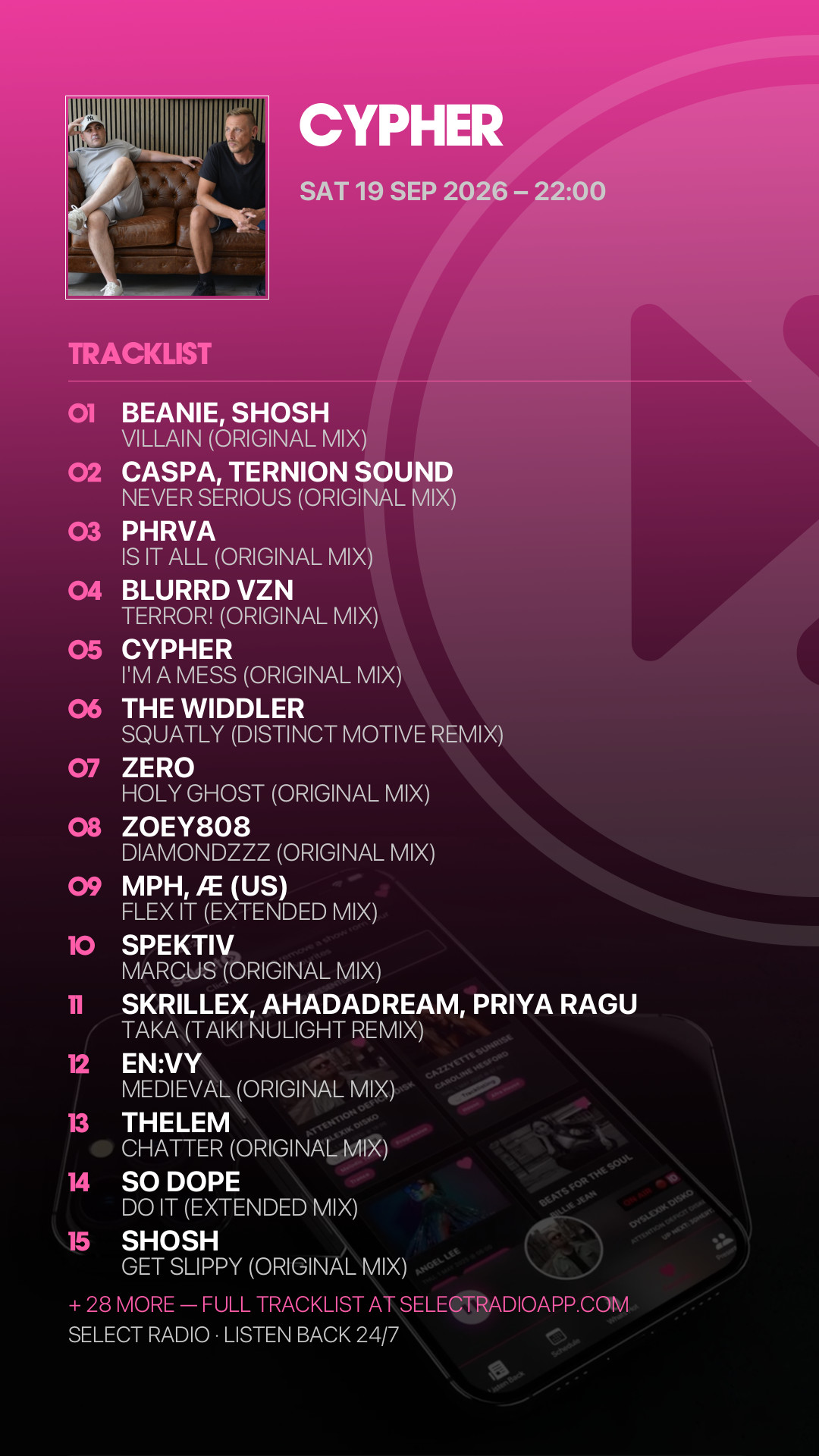 Tracklist Story Preview