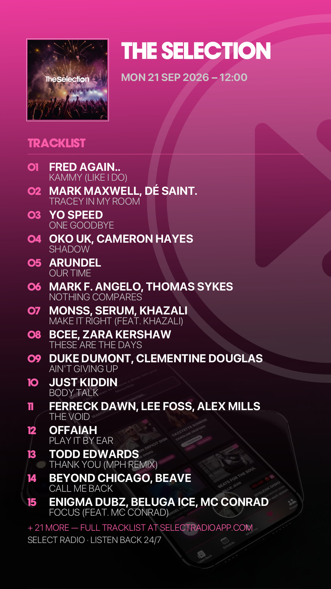 Tracklist Story Preview