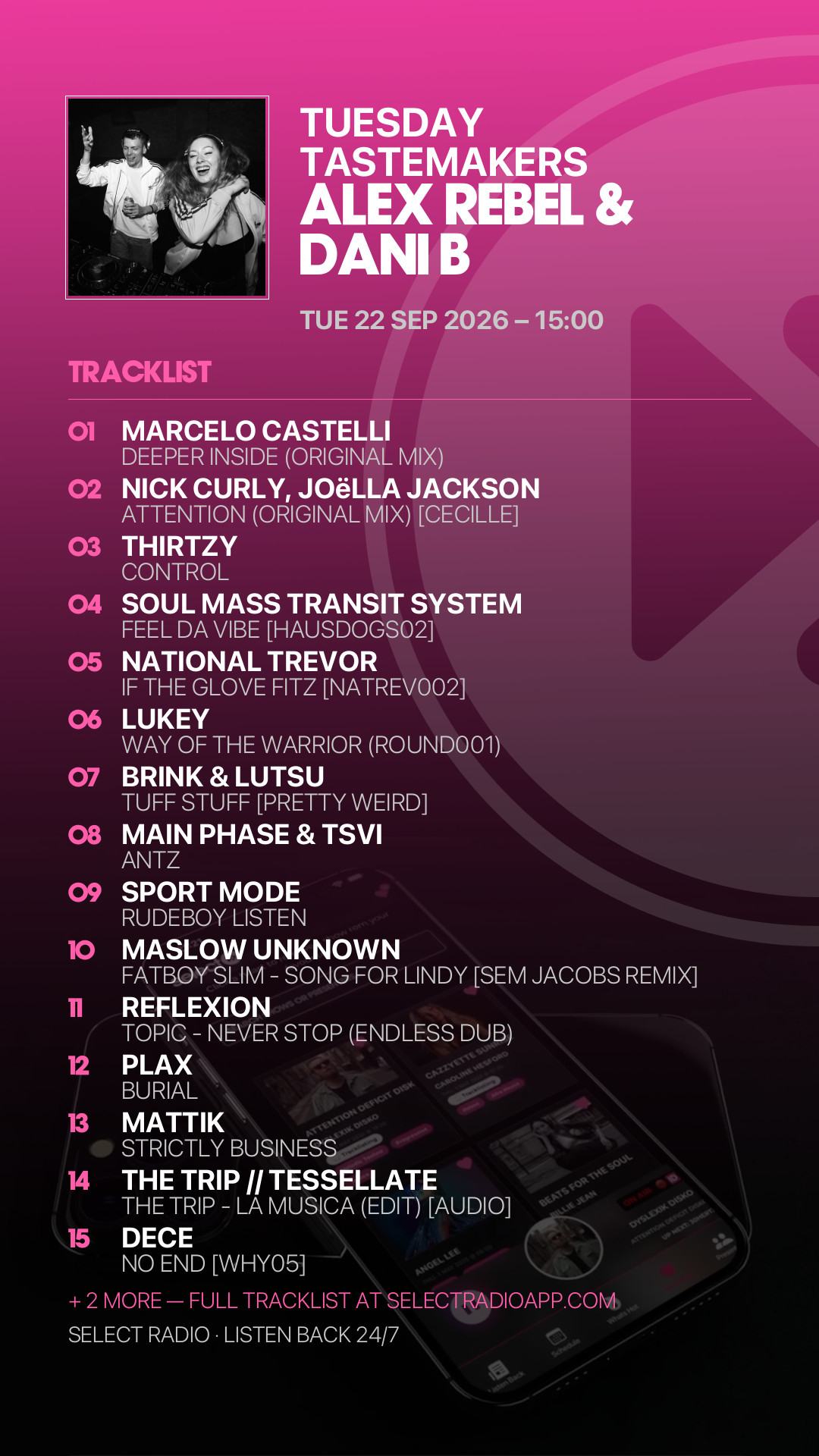Tracklist Story Preview