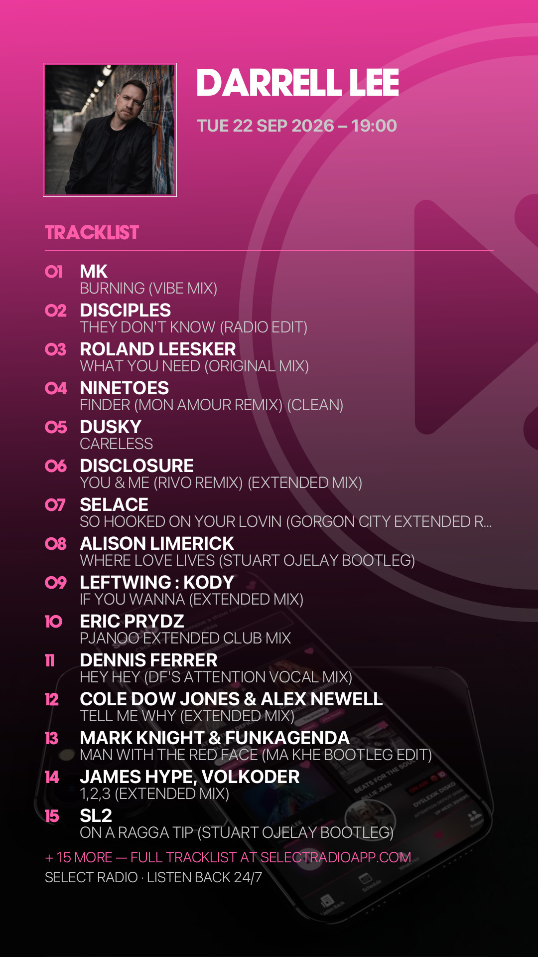 Tracklist Story Preview