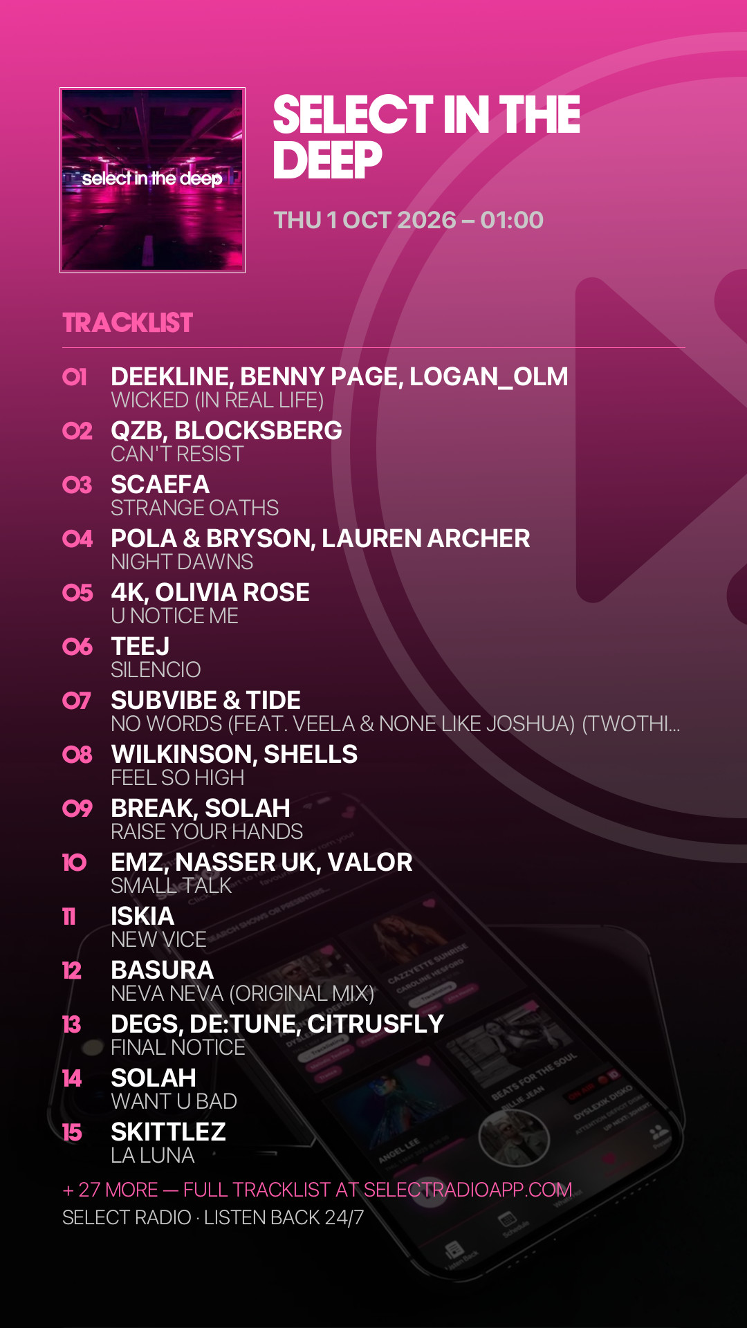 Tracklist Story Preview