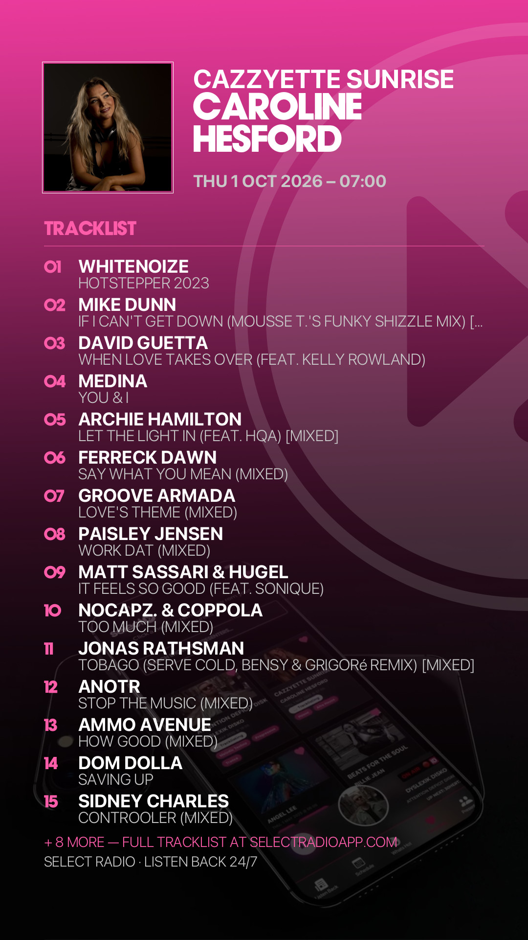 Tracklist Story Preview