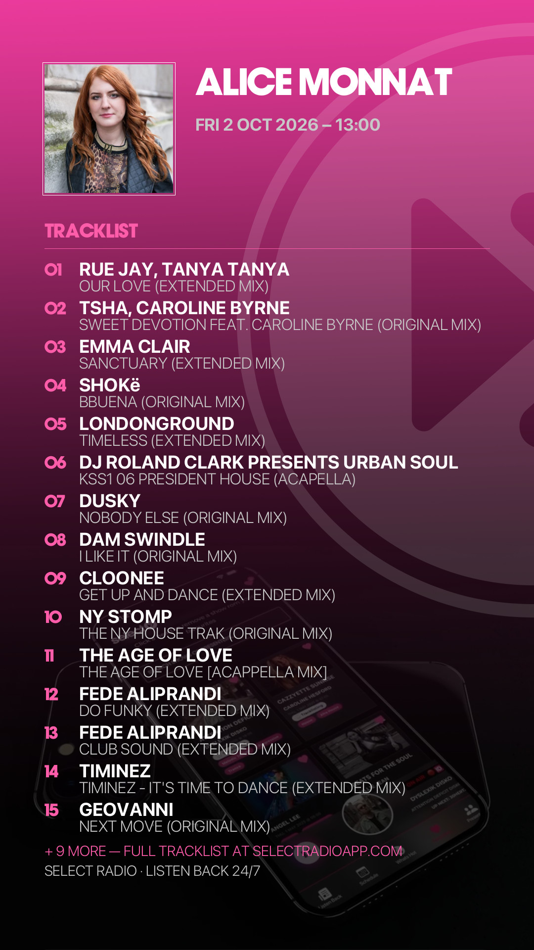 Tracklist Story Preview
