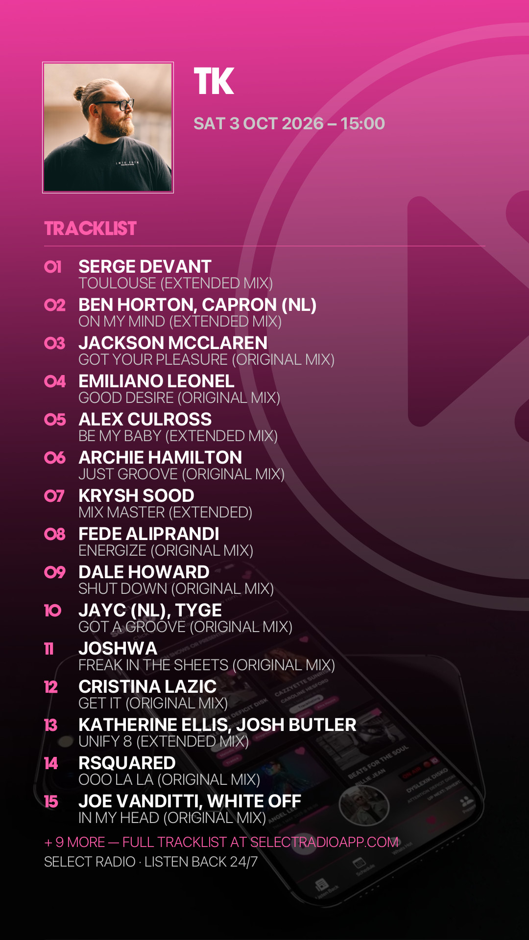Tracklist Story Preview