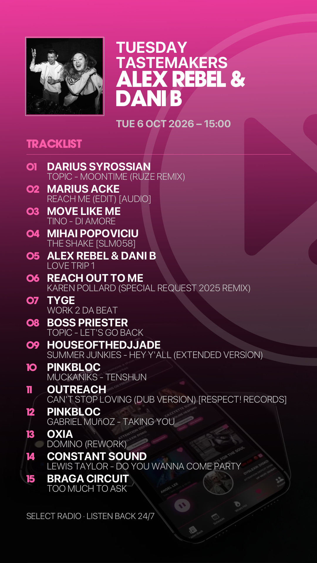 Tracklist Story Preview